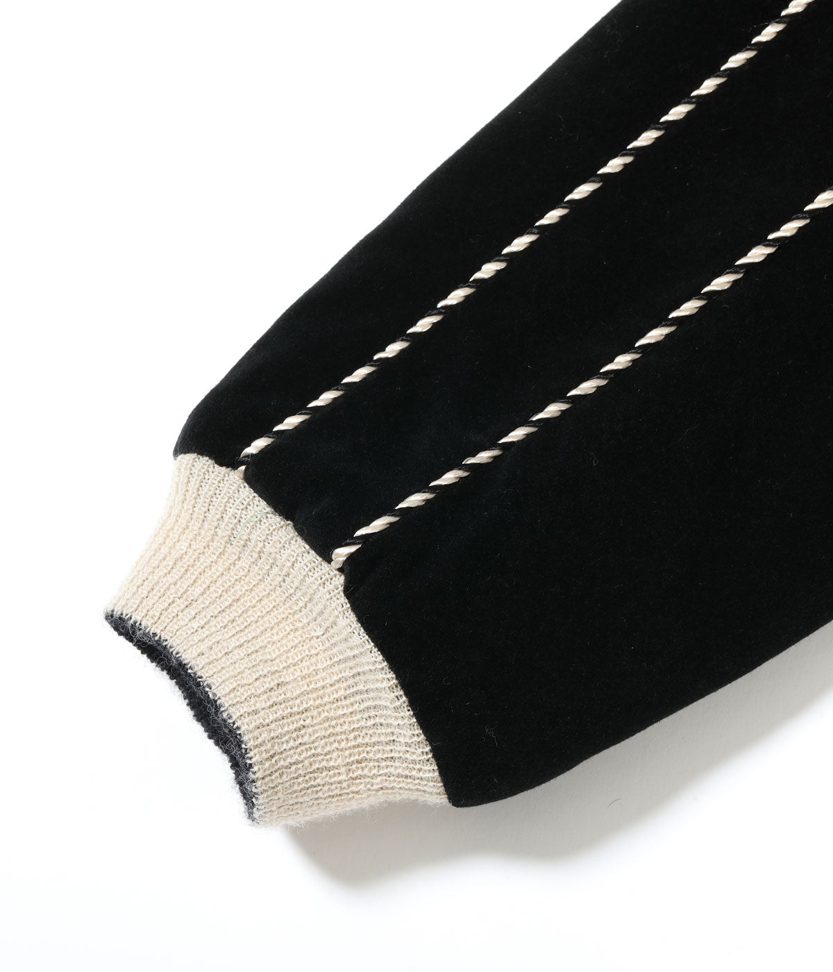 TT15809-119 Mid 1950s Style Velveteen × Acetate Quilted Souvenir Jacket “Stencil Paint” TOYO ENTERPRISE 60th Anniversary Special Edition “TIGER HEAD” × “EAGLE” - BLACK/GREEN