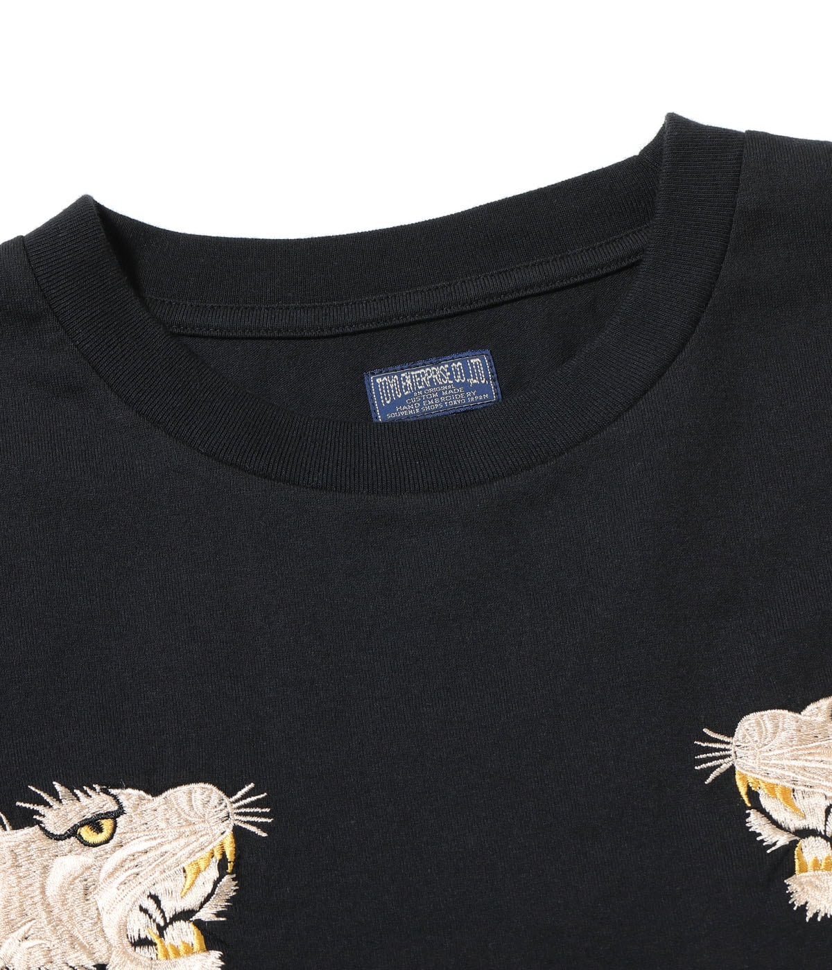 TT79743 SUKA T-SHIRT EMBROIDERED TIGER - BLACK