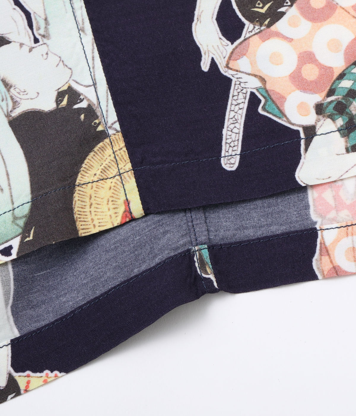 SS39655 SUN SURF × Katsushika Hokusai SPECIAL EDITION Dance - NAVY