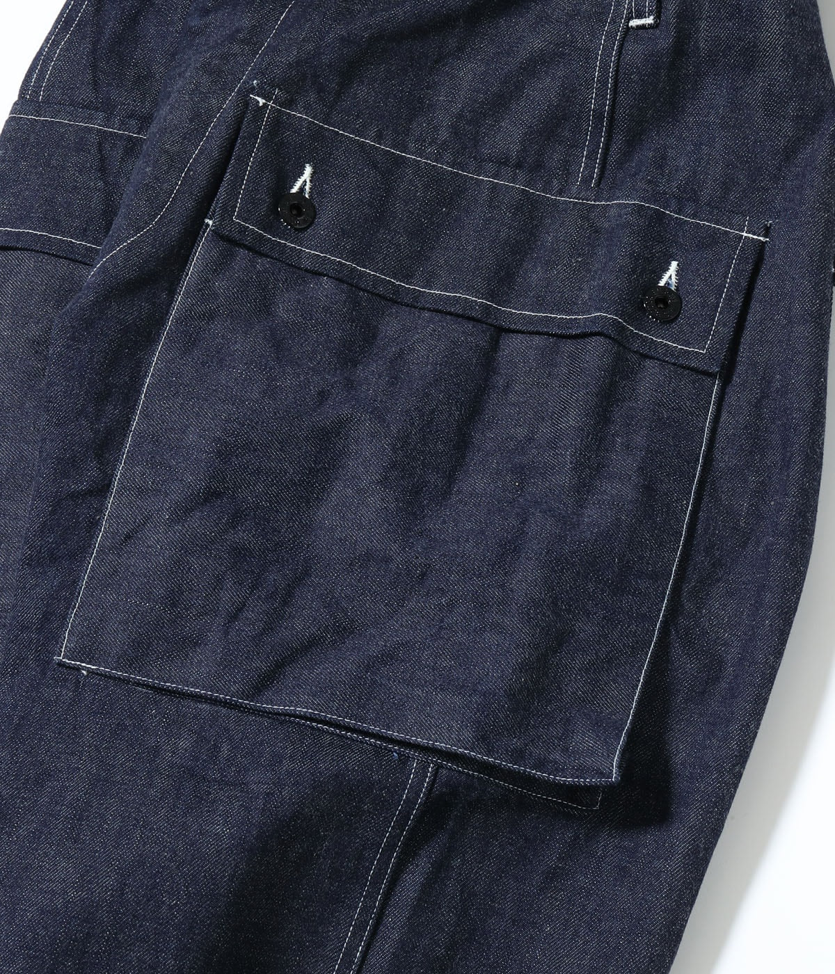 BR42637 U.S. MARINE CORPS M-1944 DENIM CIV. PANTS SHORT LENGTH - INDIGO