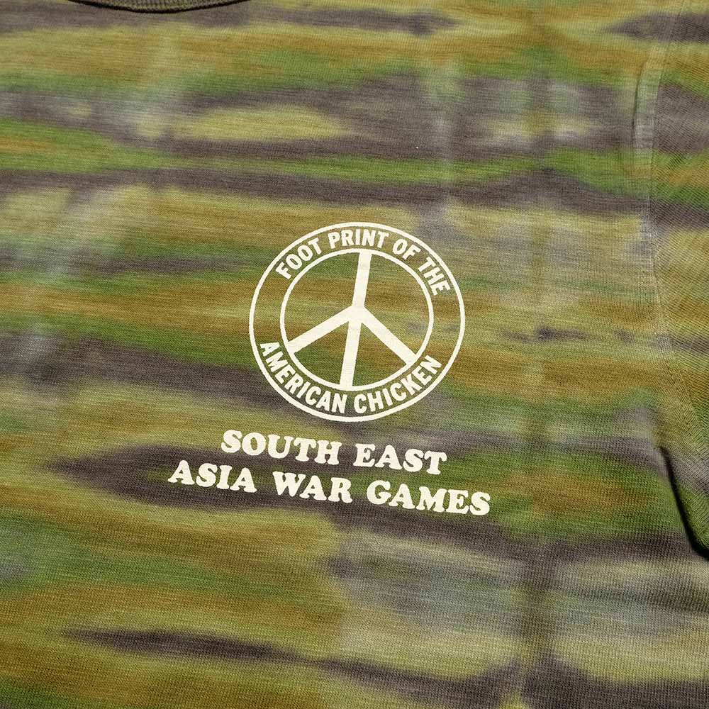 BR79733 SLUB YARN T-SHIRT THE DYE CAMOUFLAGE - OLIVE