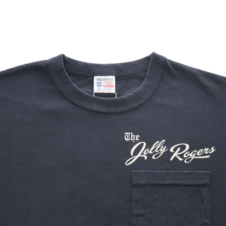 BR79711 S/S POCKET T-SHIRT JOLLY ROGERS - BLACK