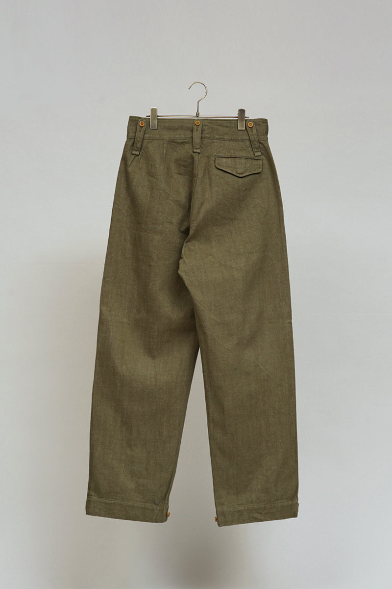 BRITISH ARMY PANT - LOOSE DENIM - GREEN
