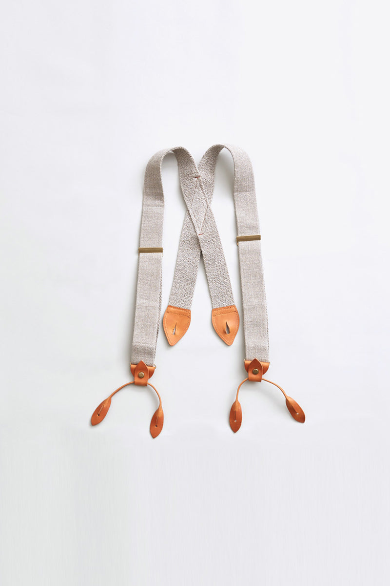 US ARMY SUSPENDER LINEN - IVORY