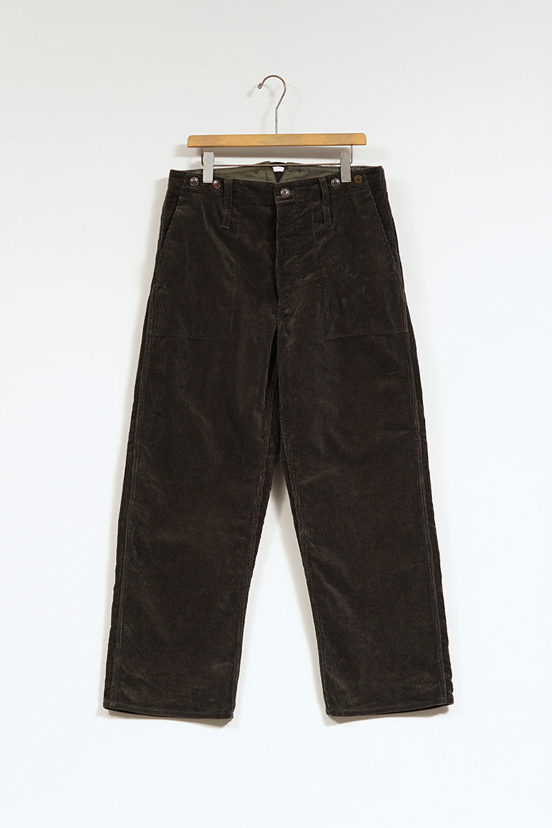 FRENCH WORK PANT 8W CORDUROY - CHARCOAL GRAY