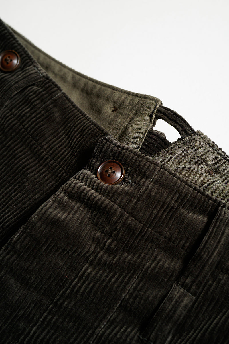 FRENCH WORK PANT 8W CORDUROY - CHARCOAL GRAY