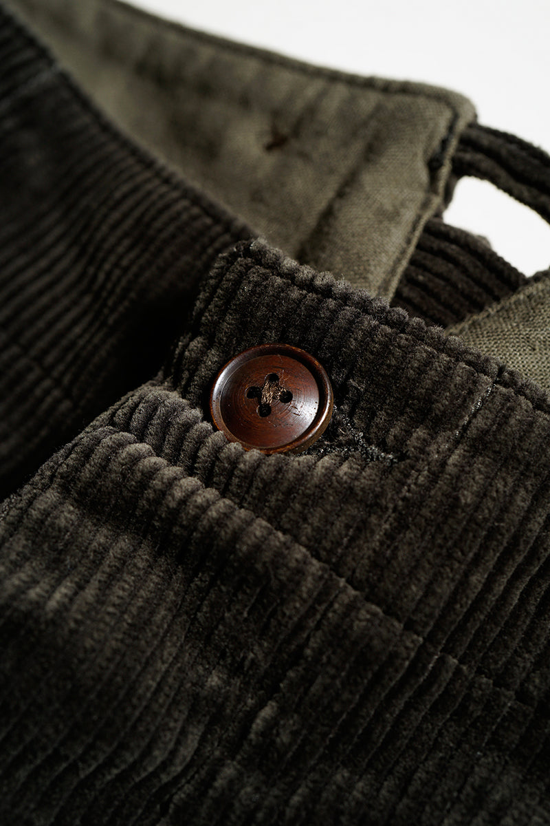 FRENCH WORK PANT 8W CORDUROY - CHARCOAL GRAY