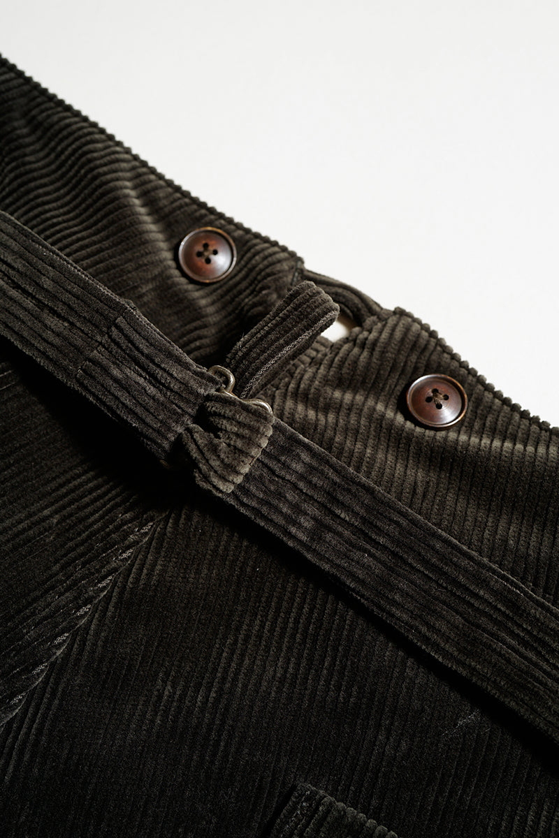FRENCH WORK PANT 8W CORDUROY - CHARCOAL GRAY