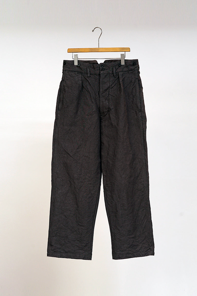 FRENCH WORK PANT HEMP - CHARCOAL GRAY