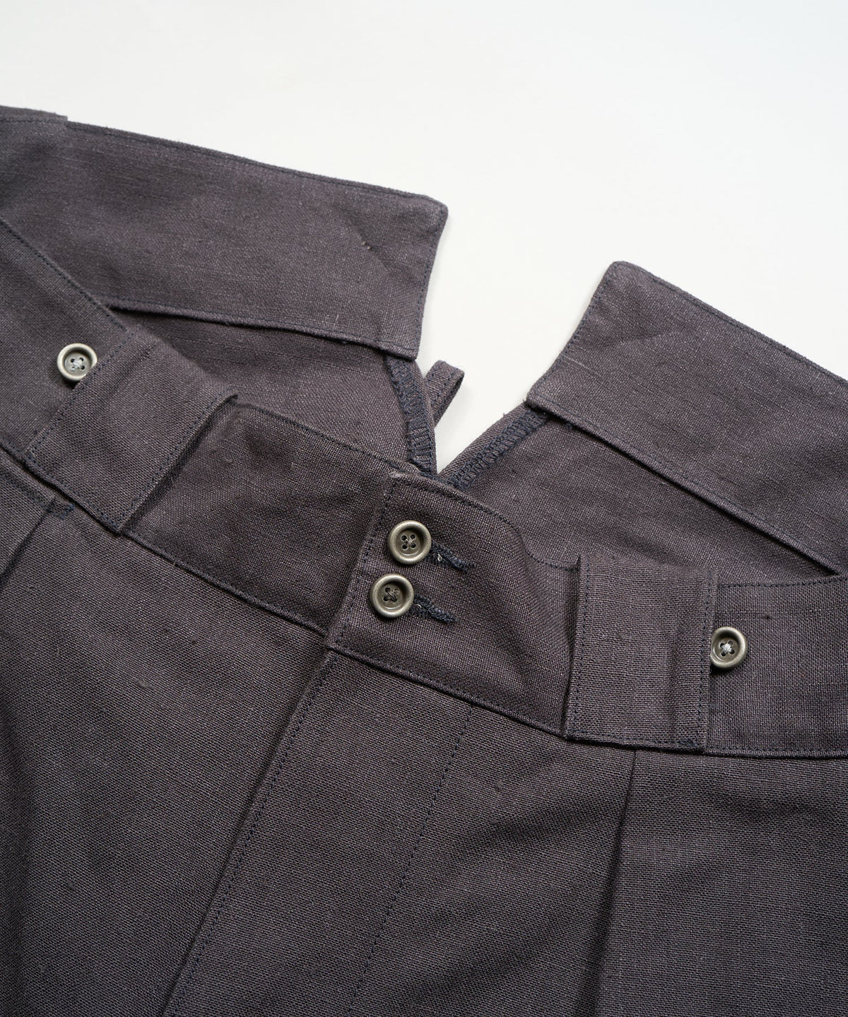 WIDE FRENCH WORK PANT HEMP - CHARCOAL GRAY