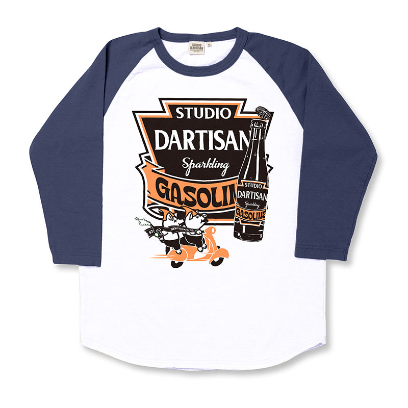 8151A Raglan 3/4 sleeve T-shirt - WHITE/NAVY