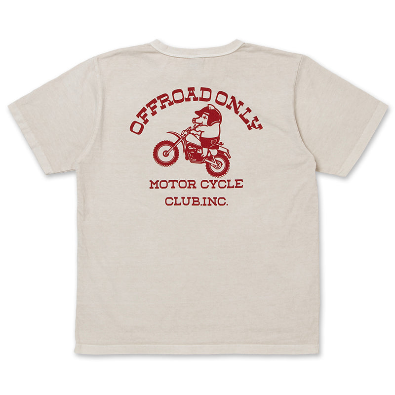 8163B USA Cotton Pigment Dye T-Shirt  - IVORY