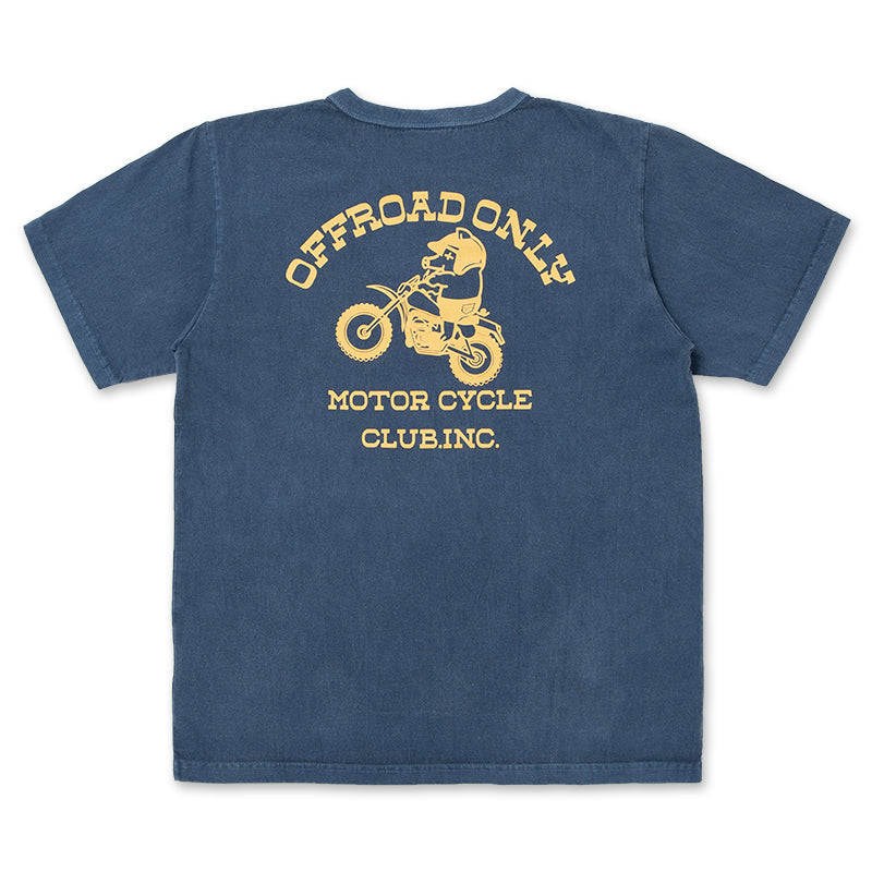 8163B USA Cotton Pigment Dye T-Shirt  - NAVY
