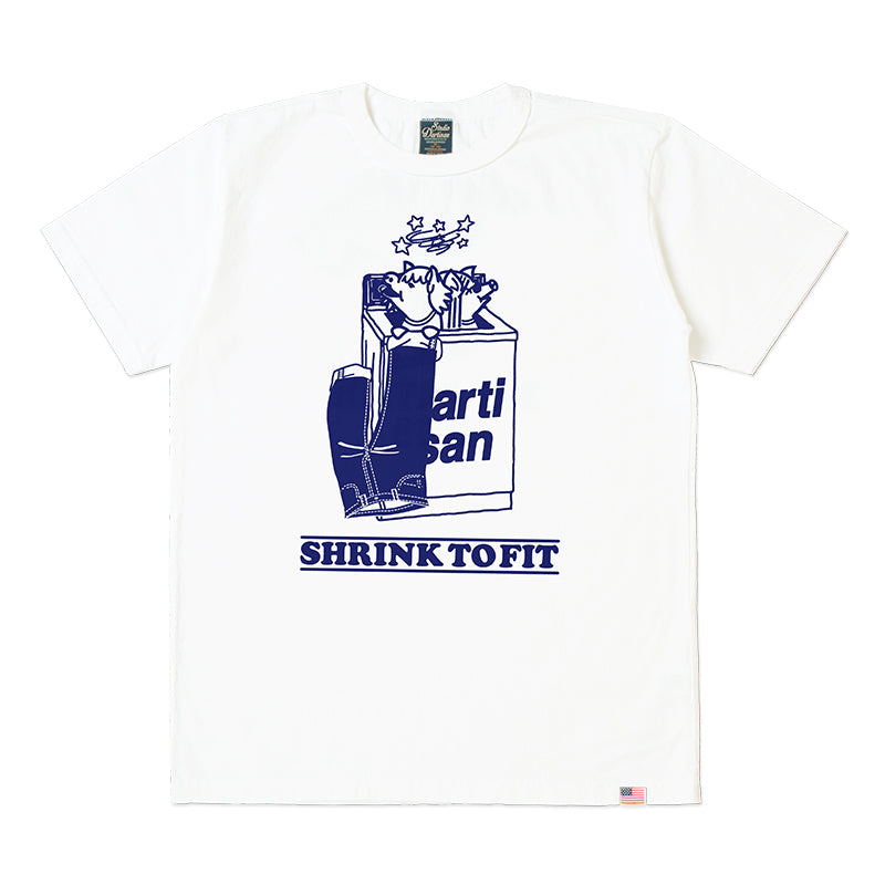 8167B USA cotton print T-shirt - WHITE