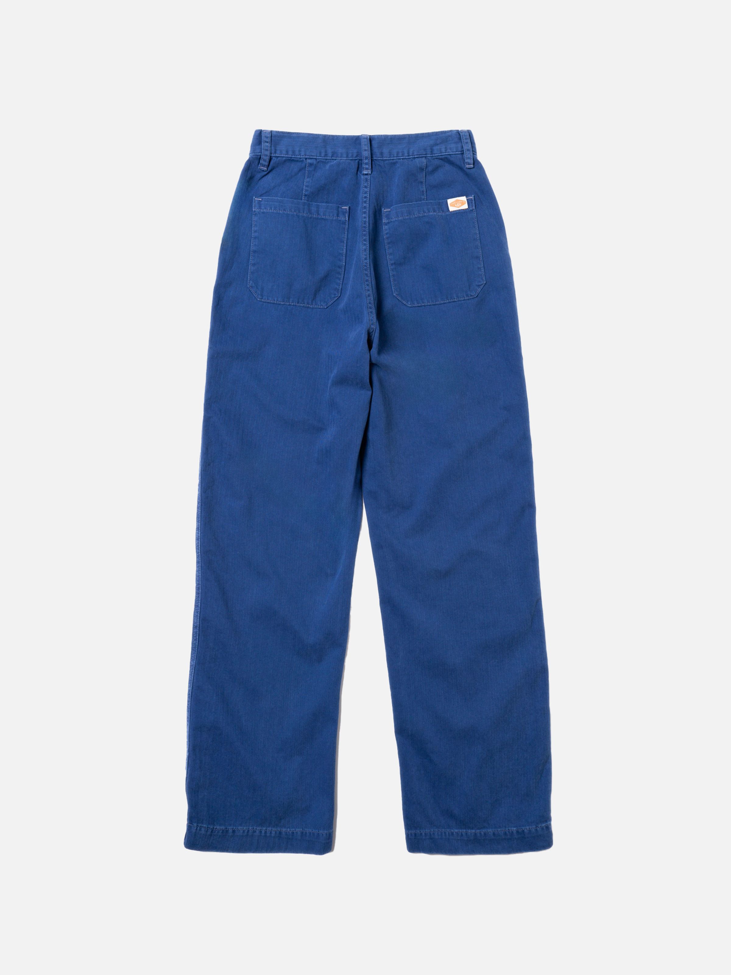 WENDY HERRINGBONE PANTS - BLUE