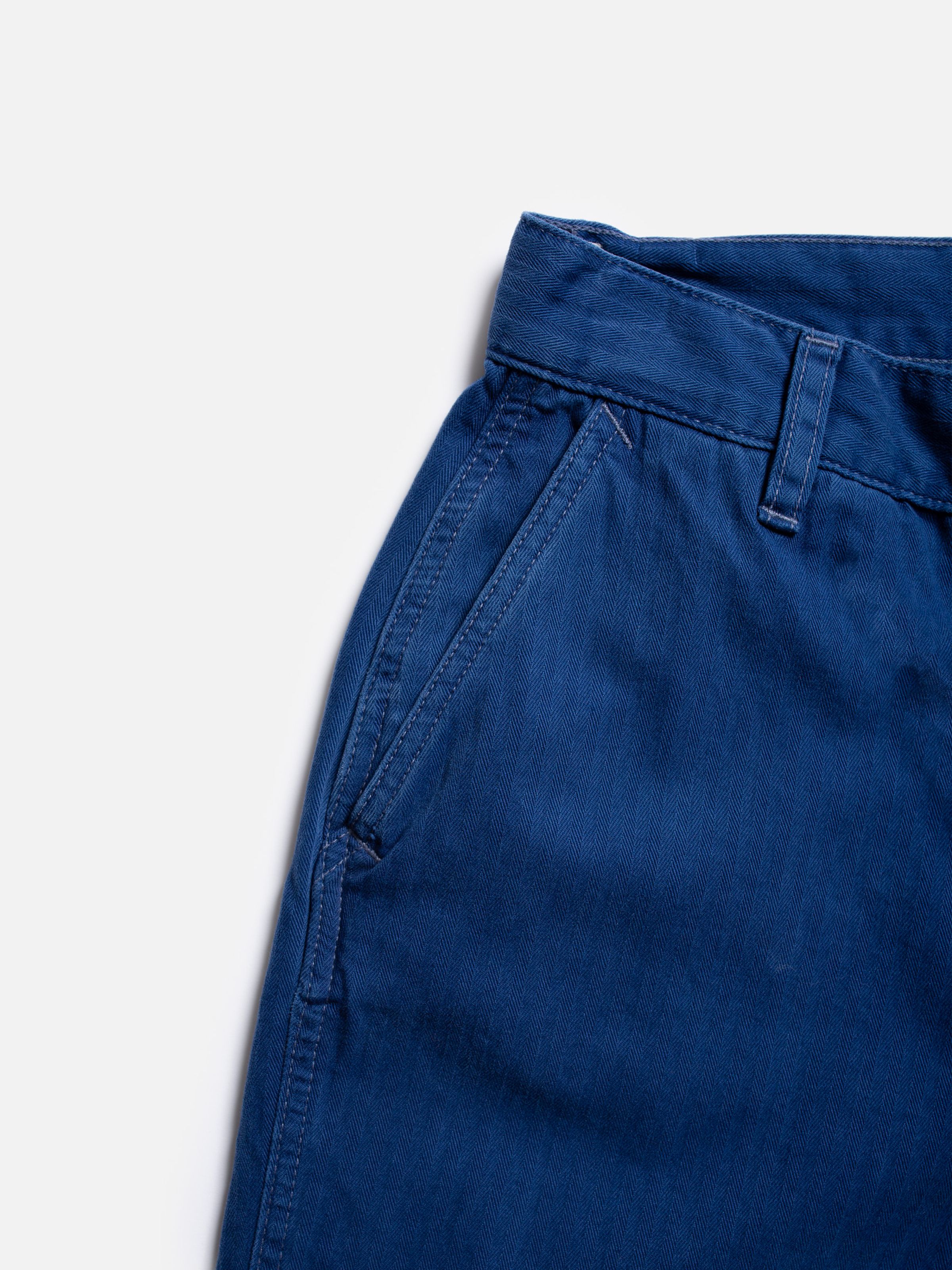 WENDY HERRINGBONE PANTS - BLUE