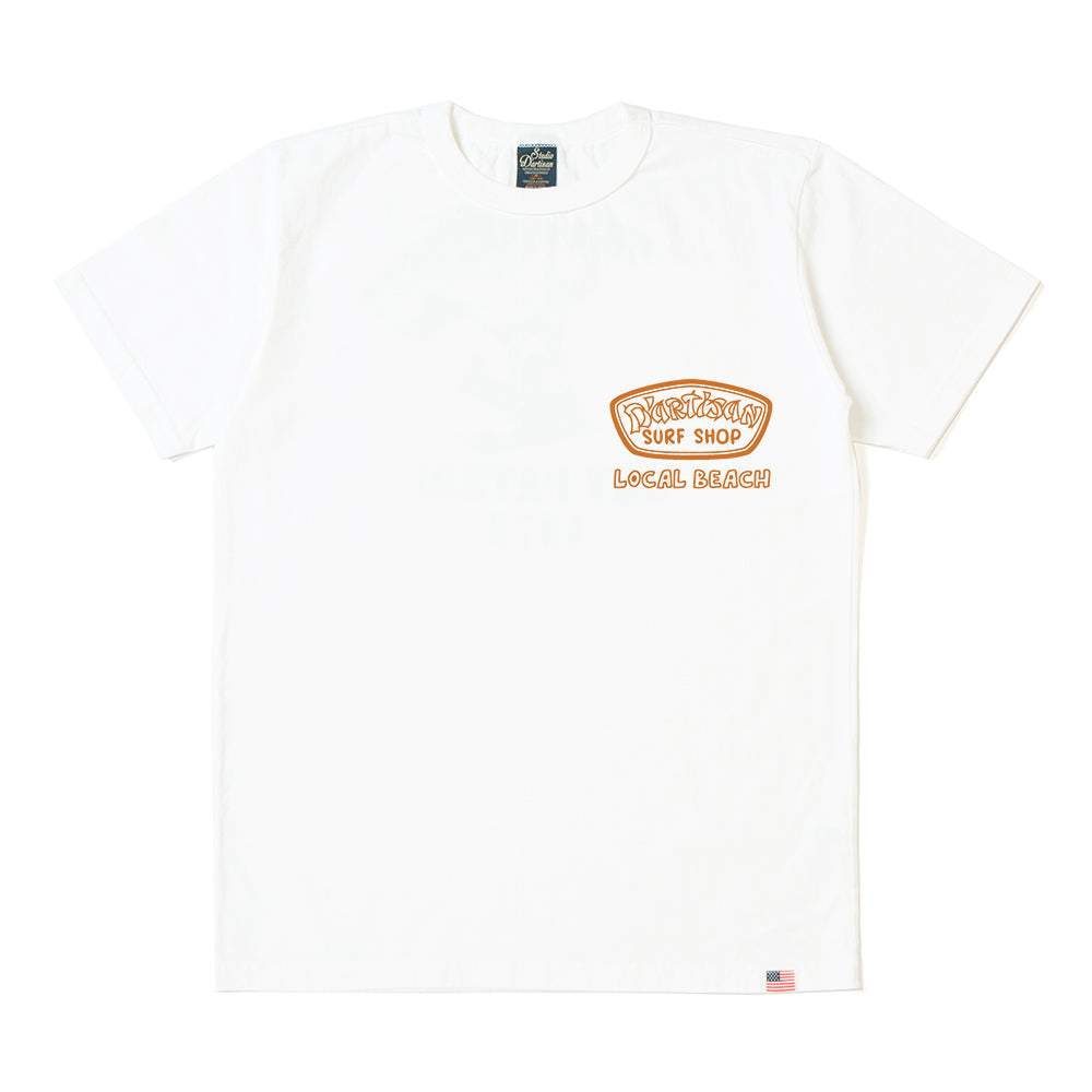 8210A USA COTTON PRINT T-SHIRT - WHITE