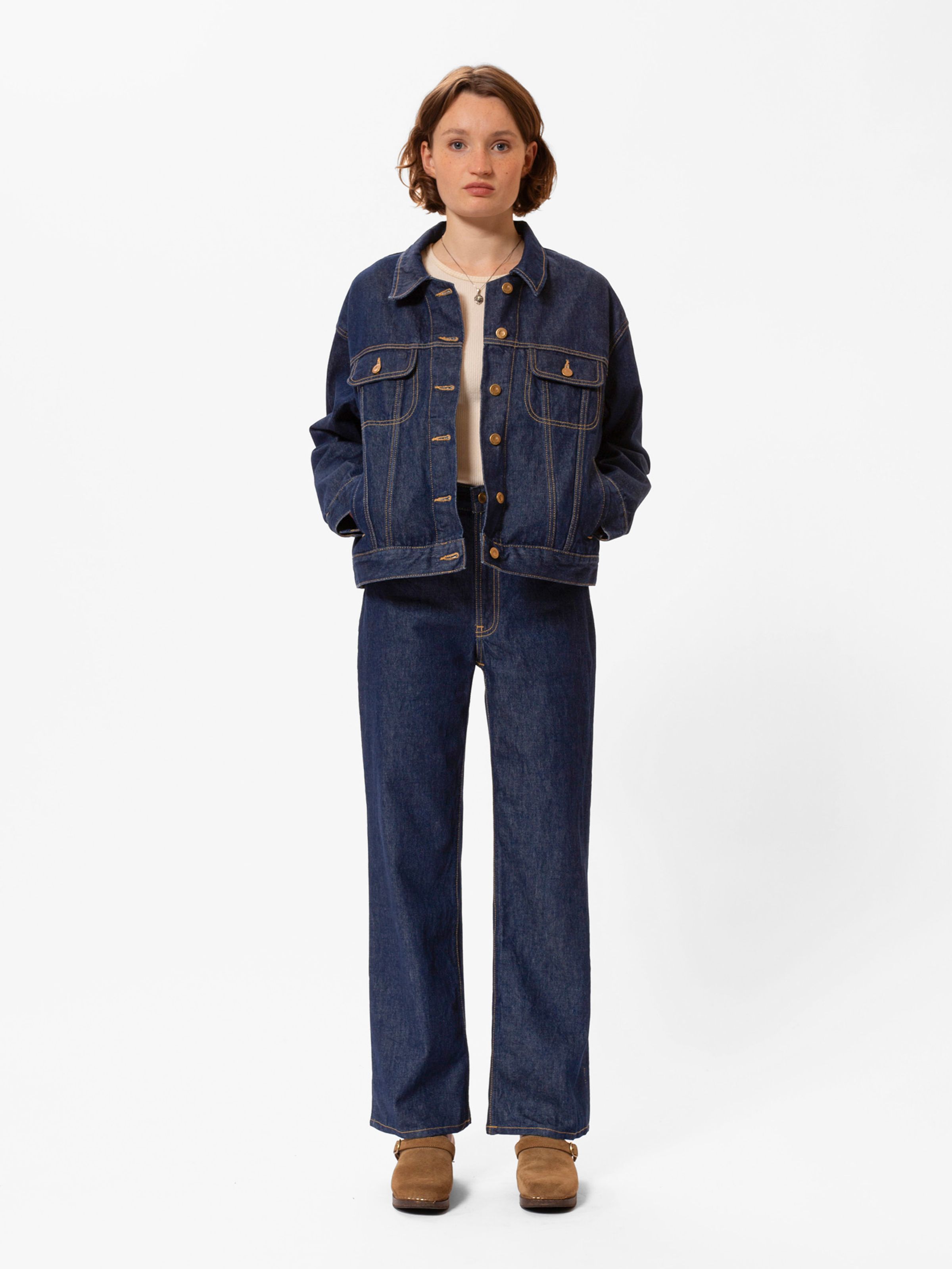 BERIT DENIM JACKET CLASSIC - BLUE