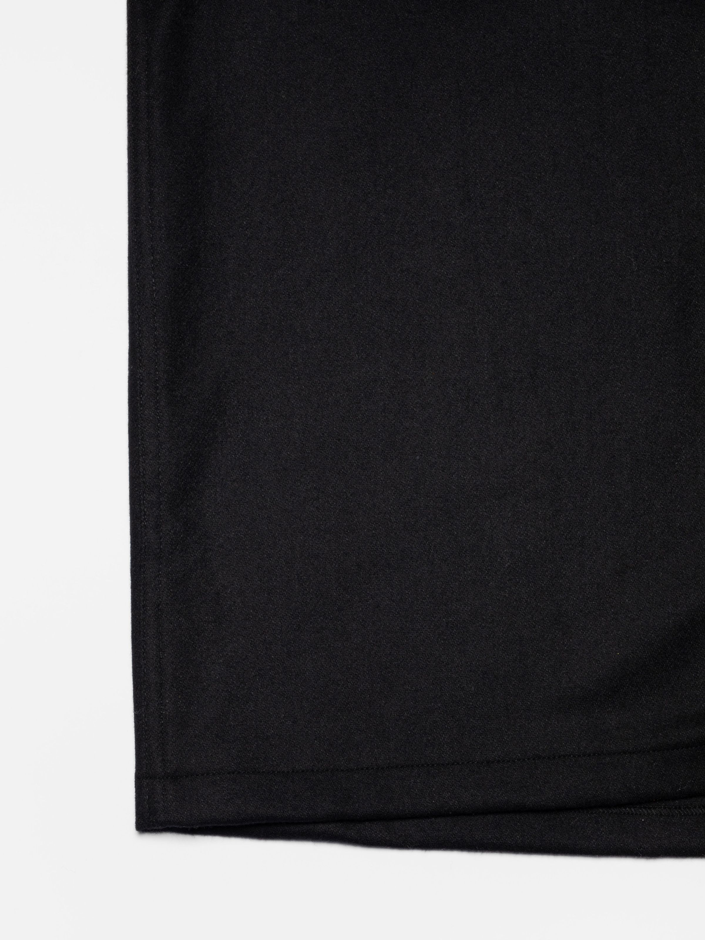 VINCENT SOLID BOARD SHIRT - BLACK