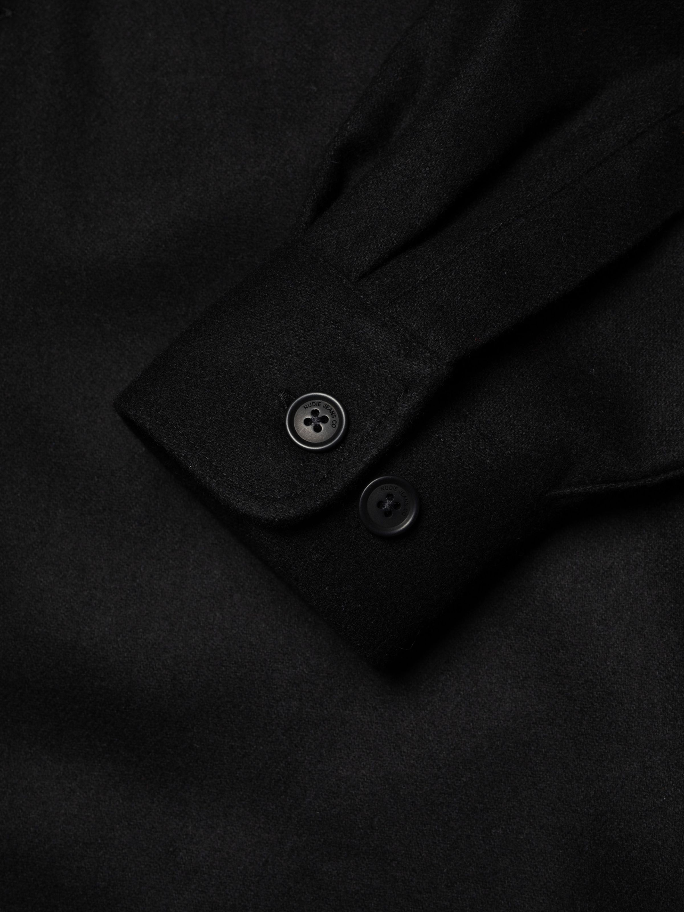 VINCENT SOLID BOARD SHIRT - BLACK