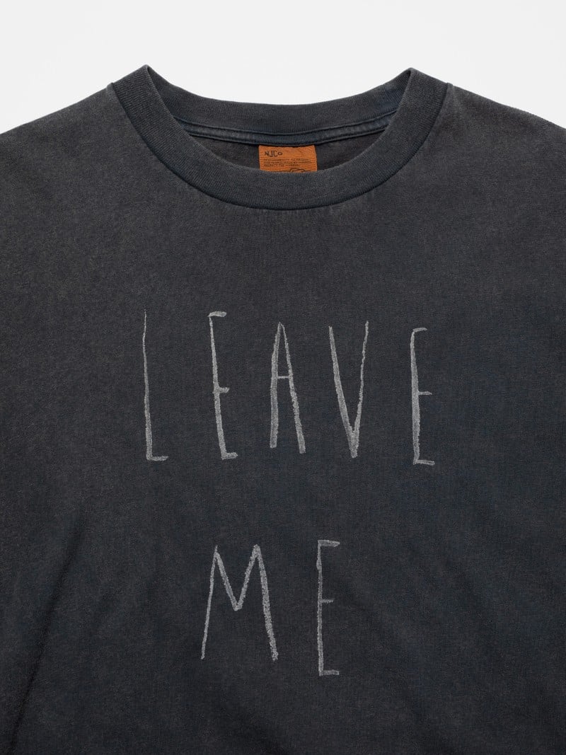 KOFFE LEAVE ME ALONE TEE - ANTRACITE