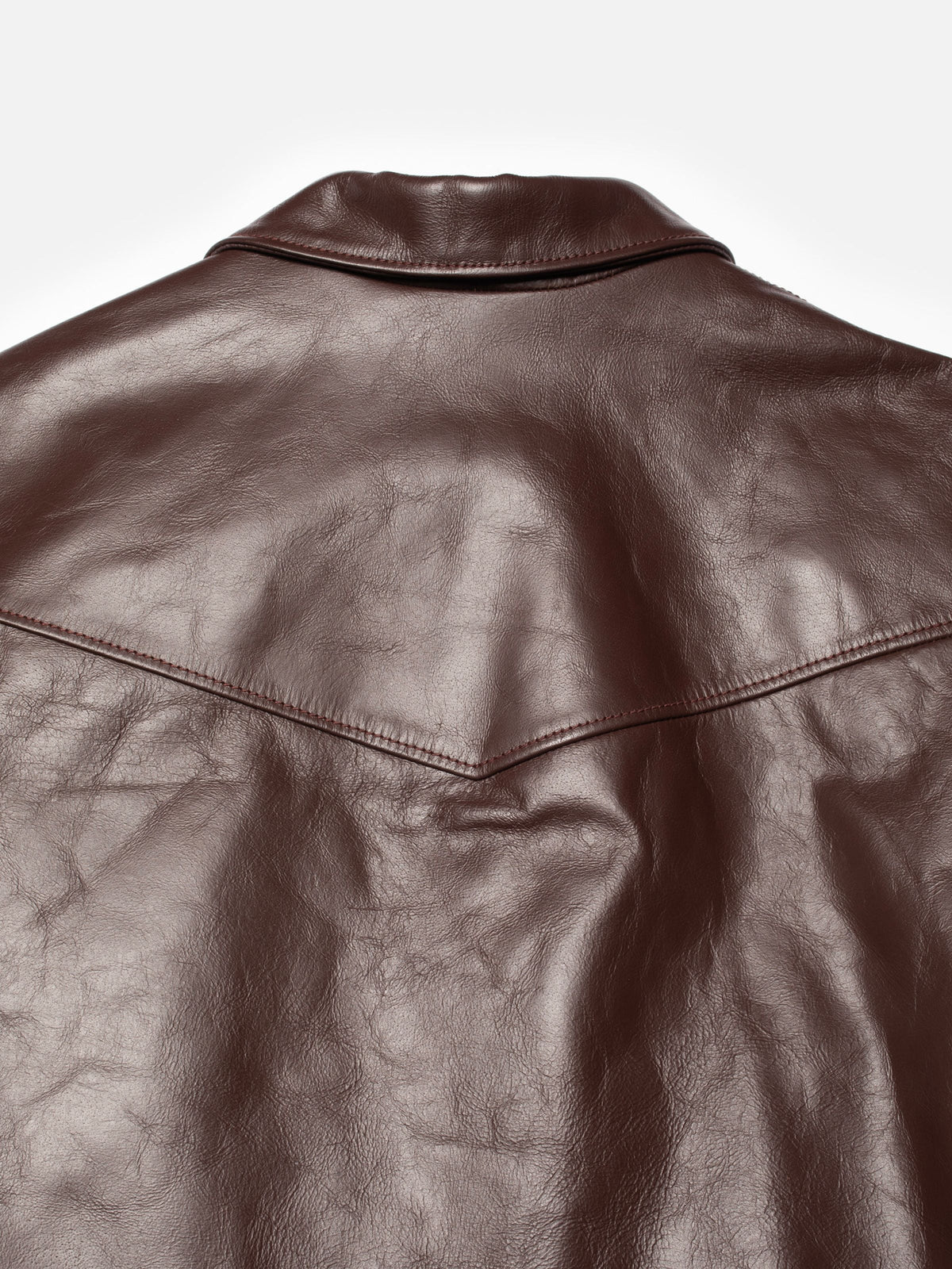 Eddy Rider Leather Jacket - Burgundy
