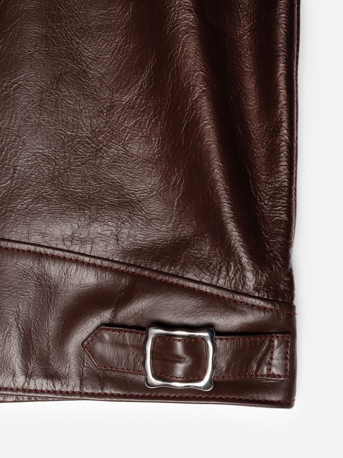 Eddy Rider Leather Jacket - Burgundy