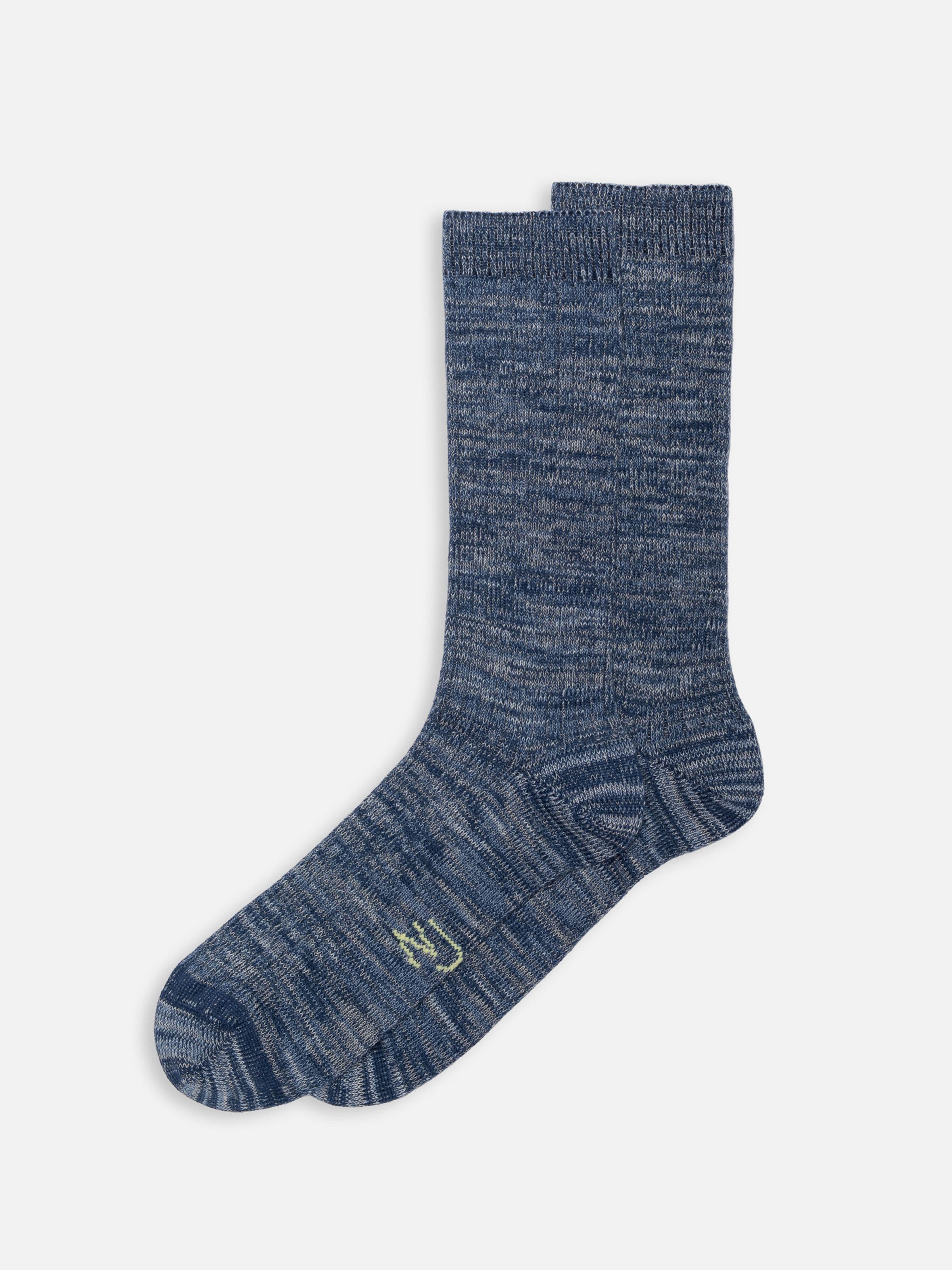 Rasmusson Mens Rib Sock - Blue