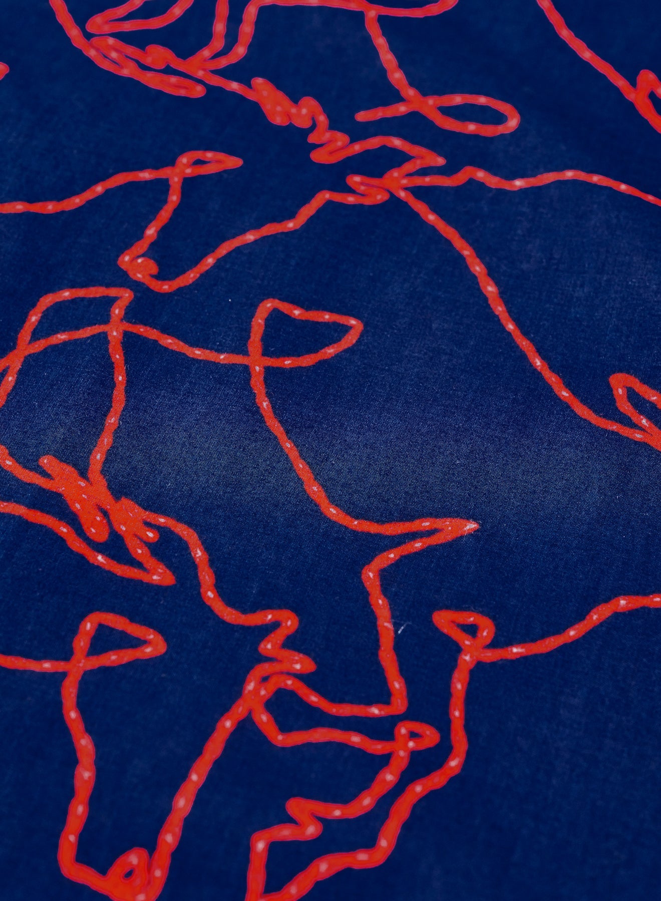 SJ-BANDANA-03 (Horse Motif Bandana) - NAVY