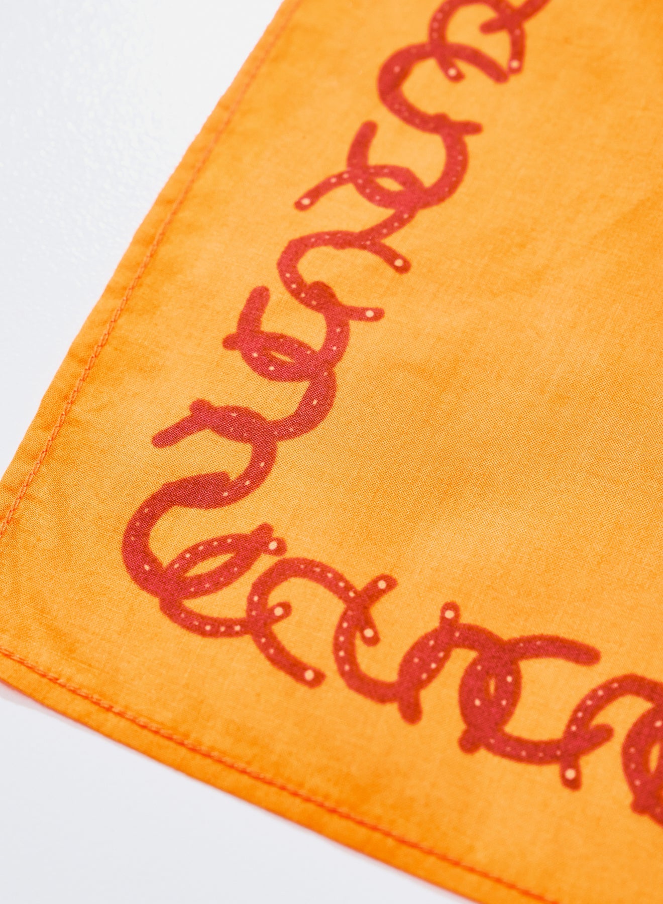 SJ-BANDANA-03 (Horse Motif Bandana) - ORANGE