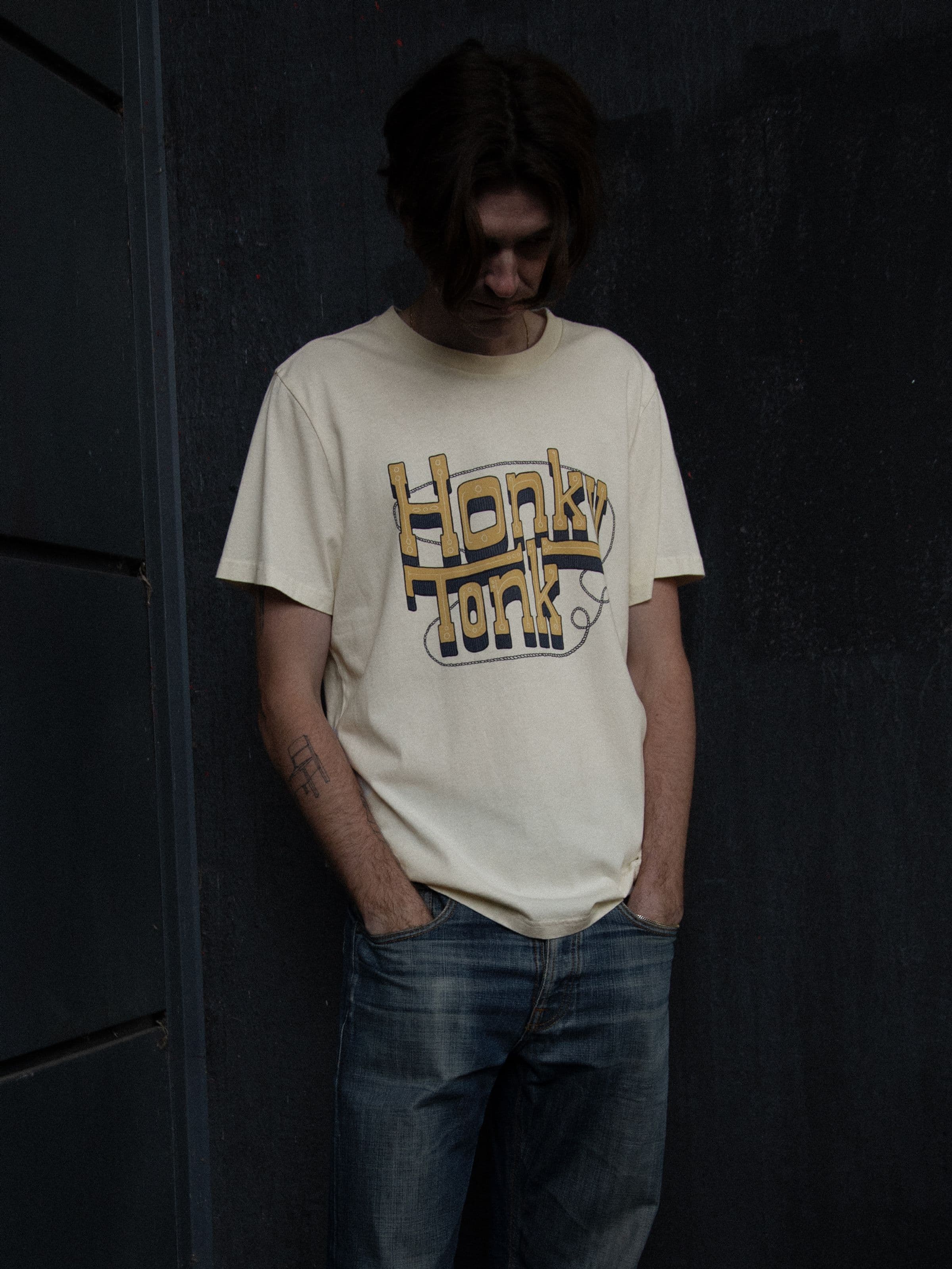 Roy Honky Tonk T-Shirt - Ecru