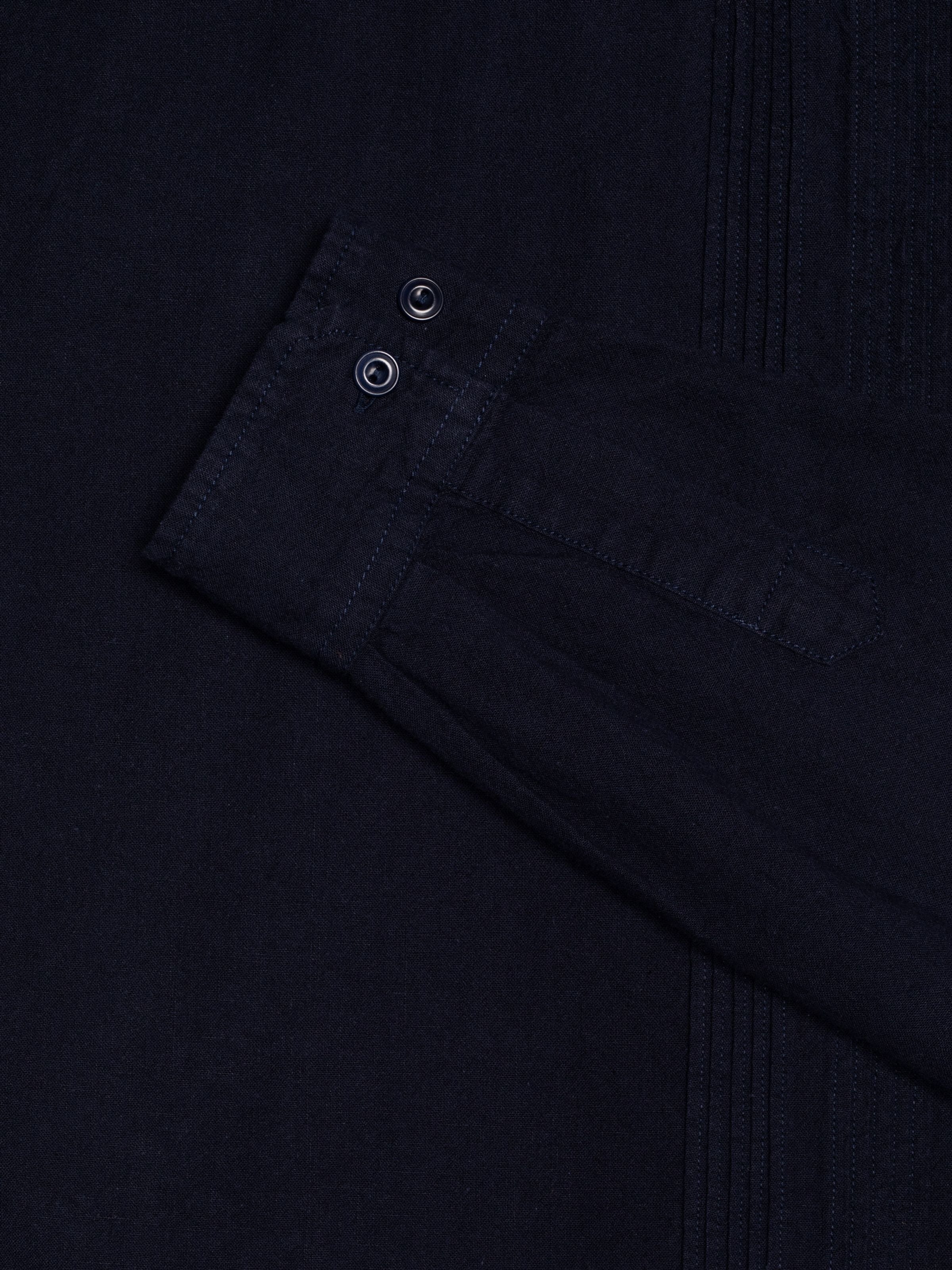 Ryan Pleats Cuban Shirt - Blueberry