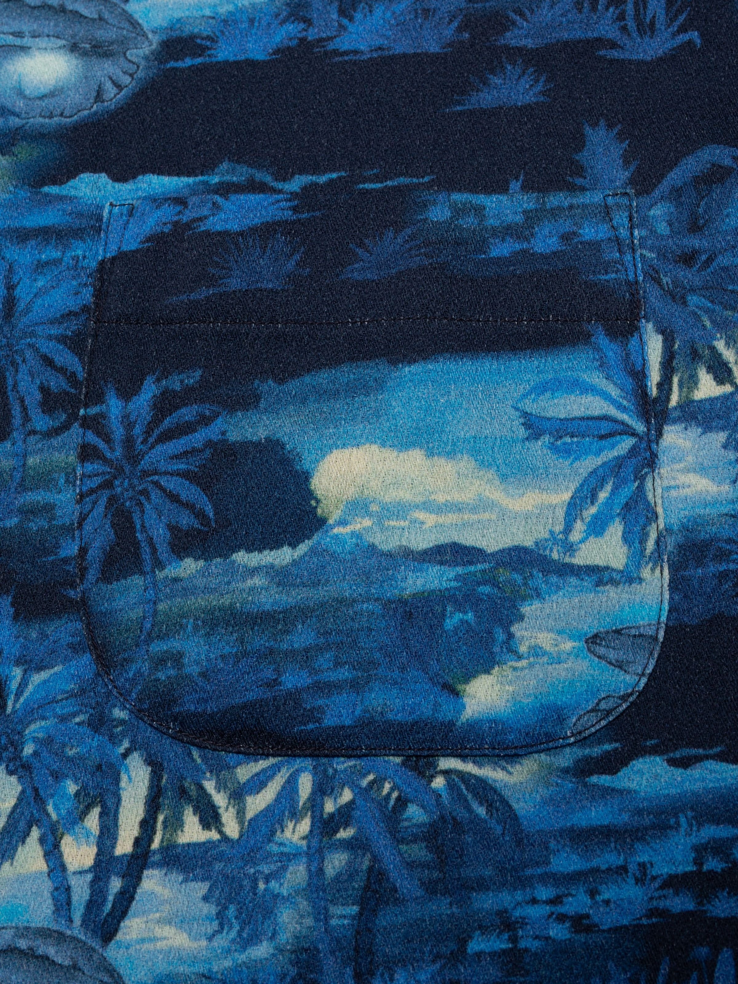 Arvid Pearls Hawaii Shirt - Blueberry