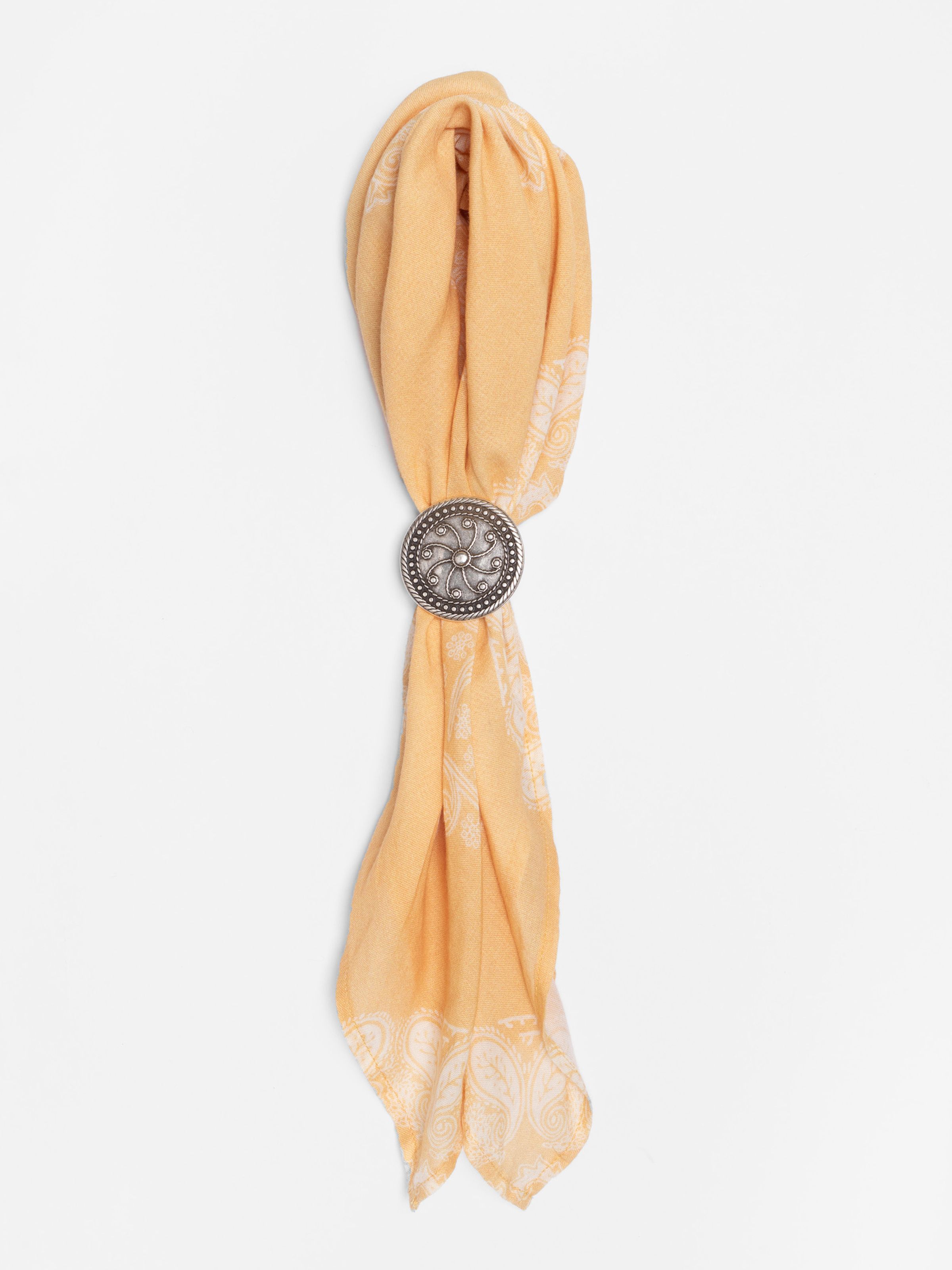 Concho Scarf Ornament - Silver