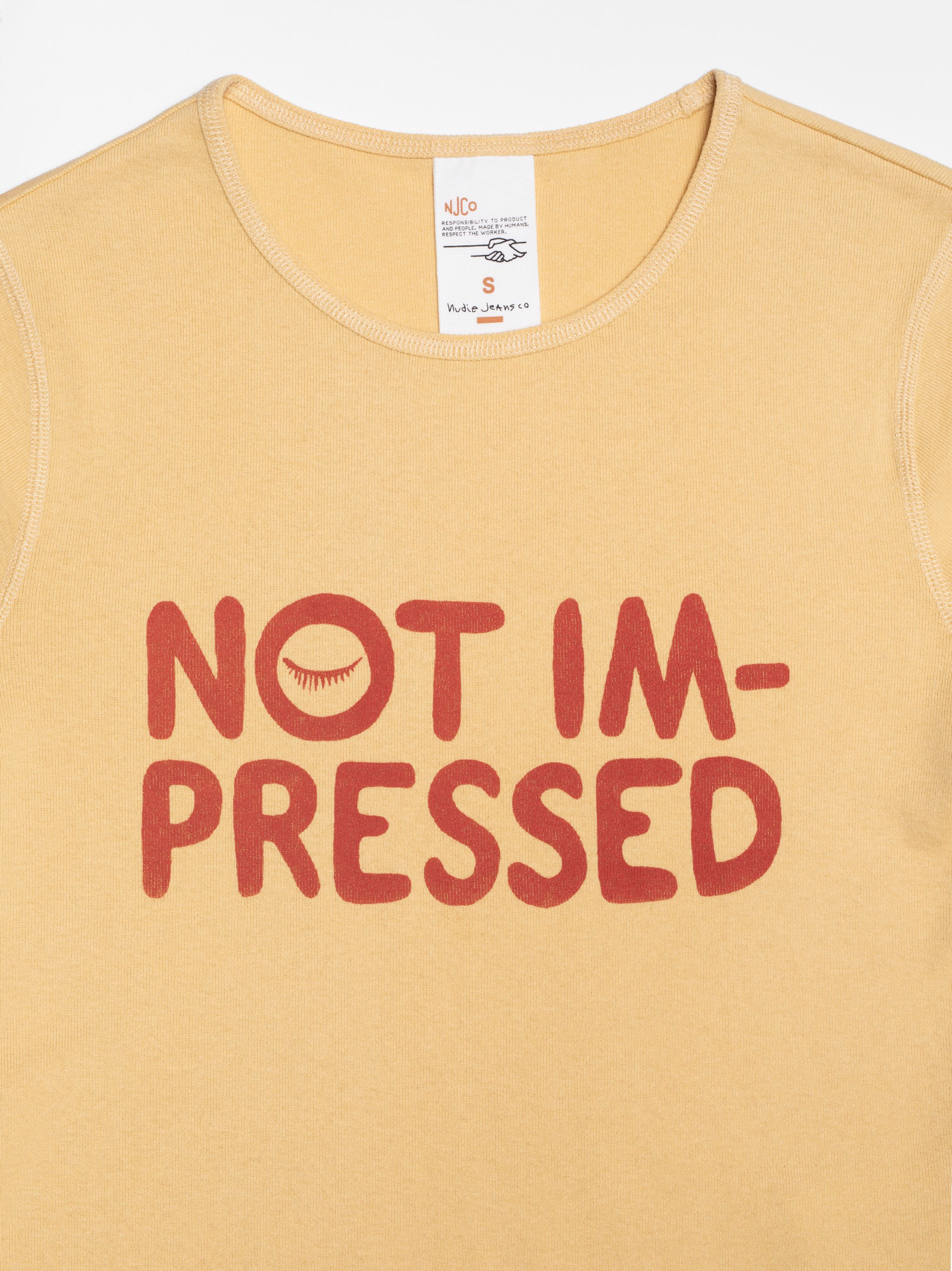 Eve T-Shirt Not Impressed - Mustard