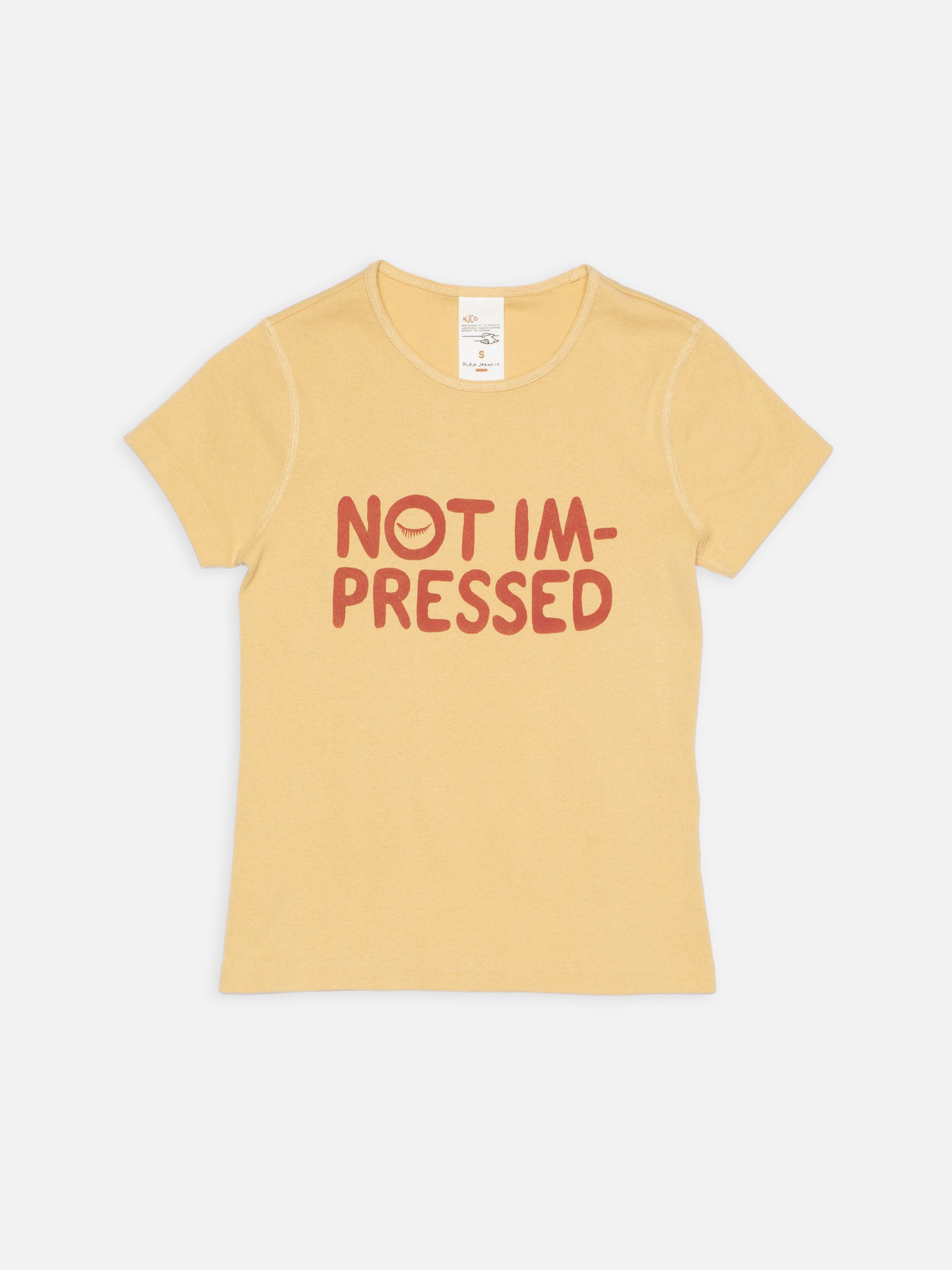 Eve T-Shirt Not Impressed - Mustard
