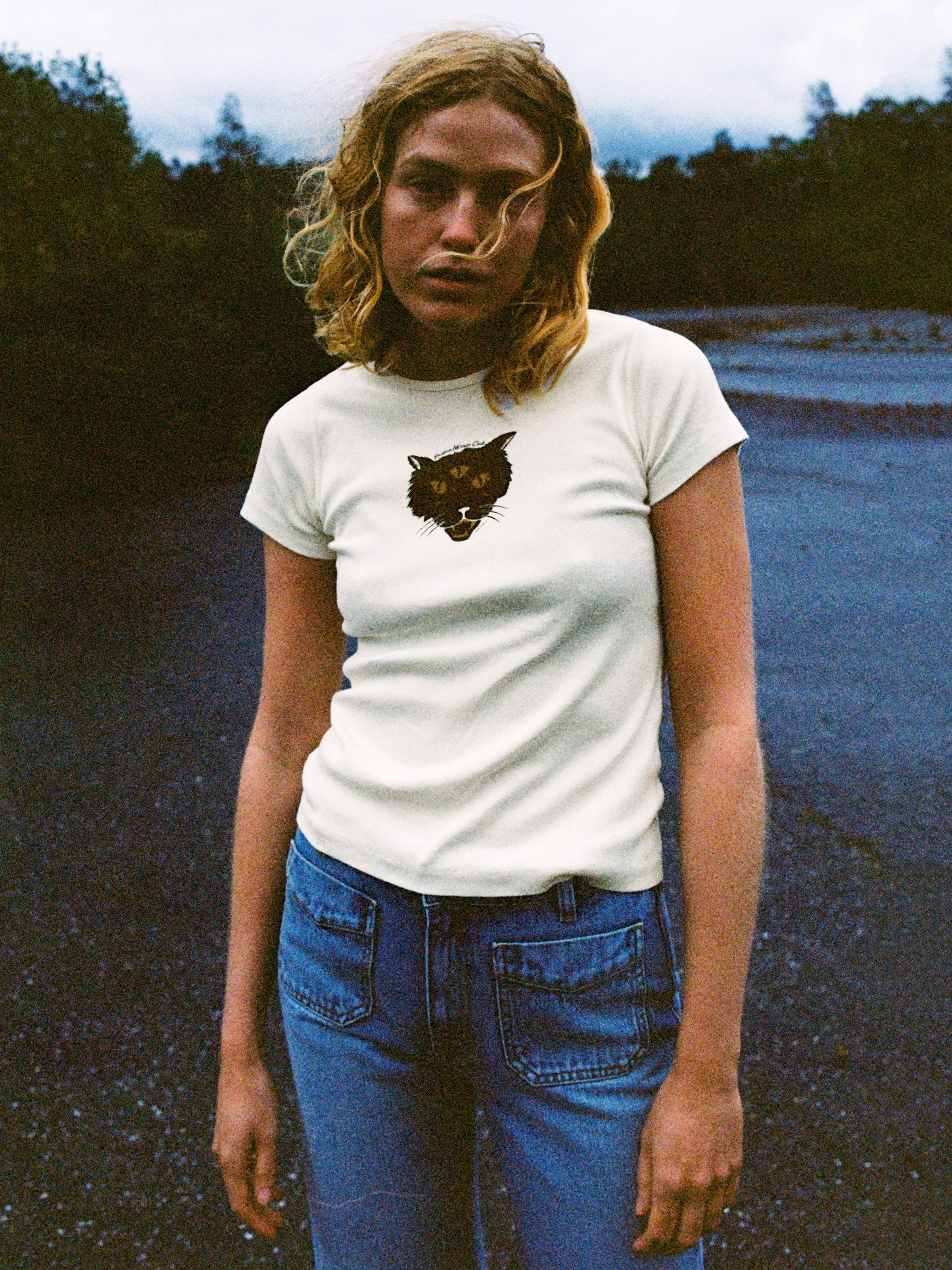 Eve The Cat T-Shirt - Offwhite