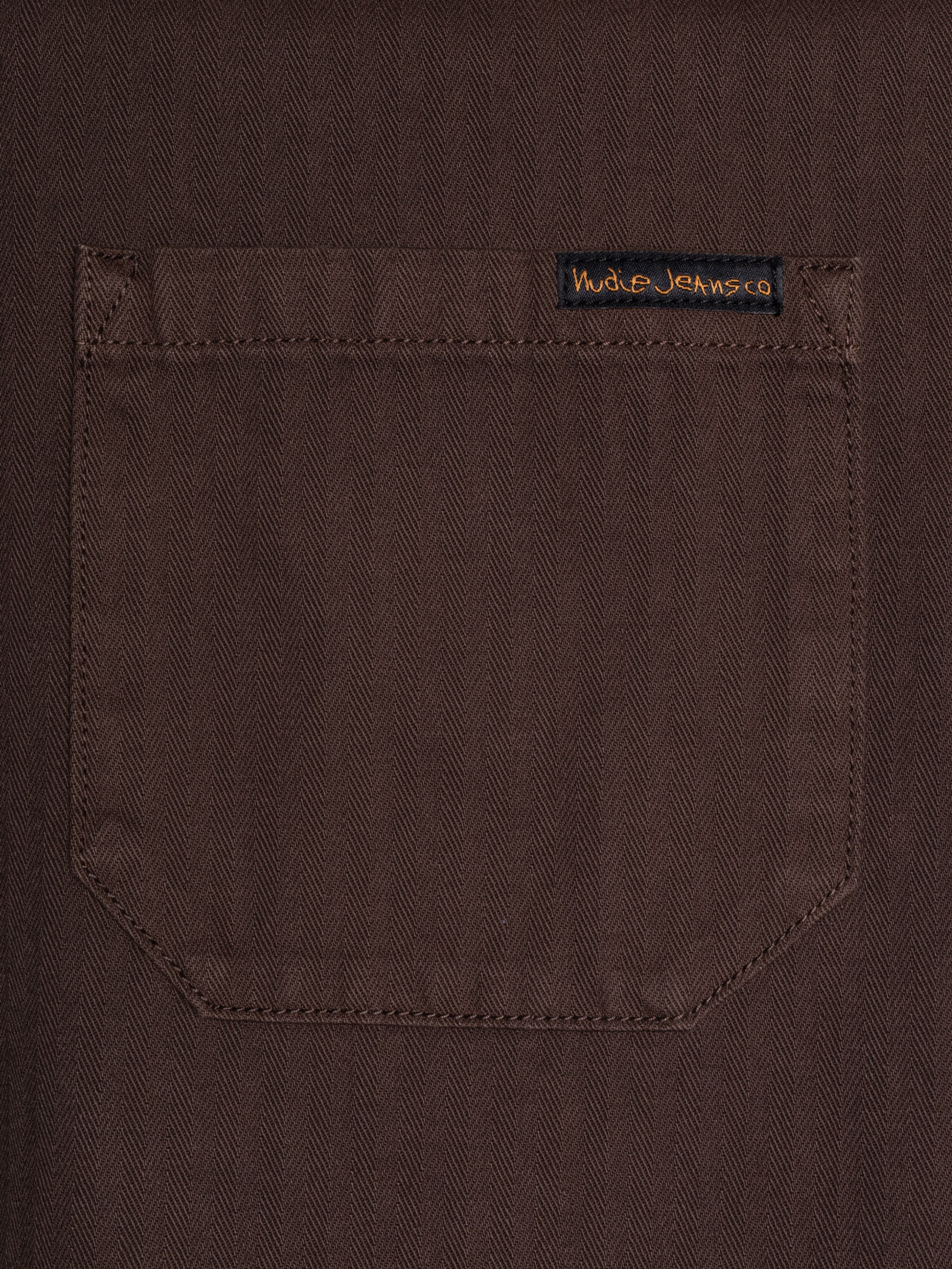 BUDDY HERRINGBONE CHORE JACKET - WALNUT