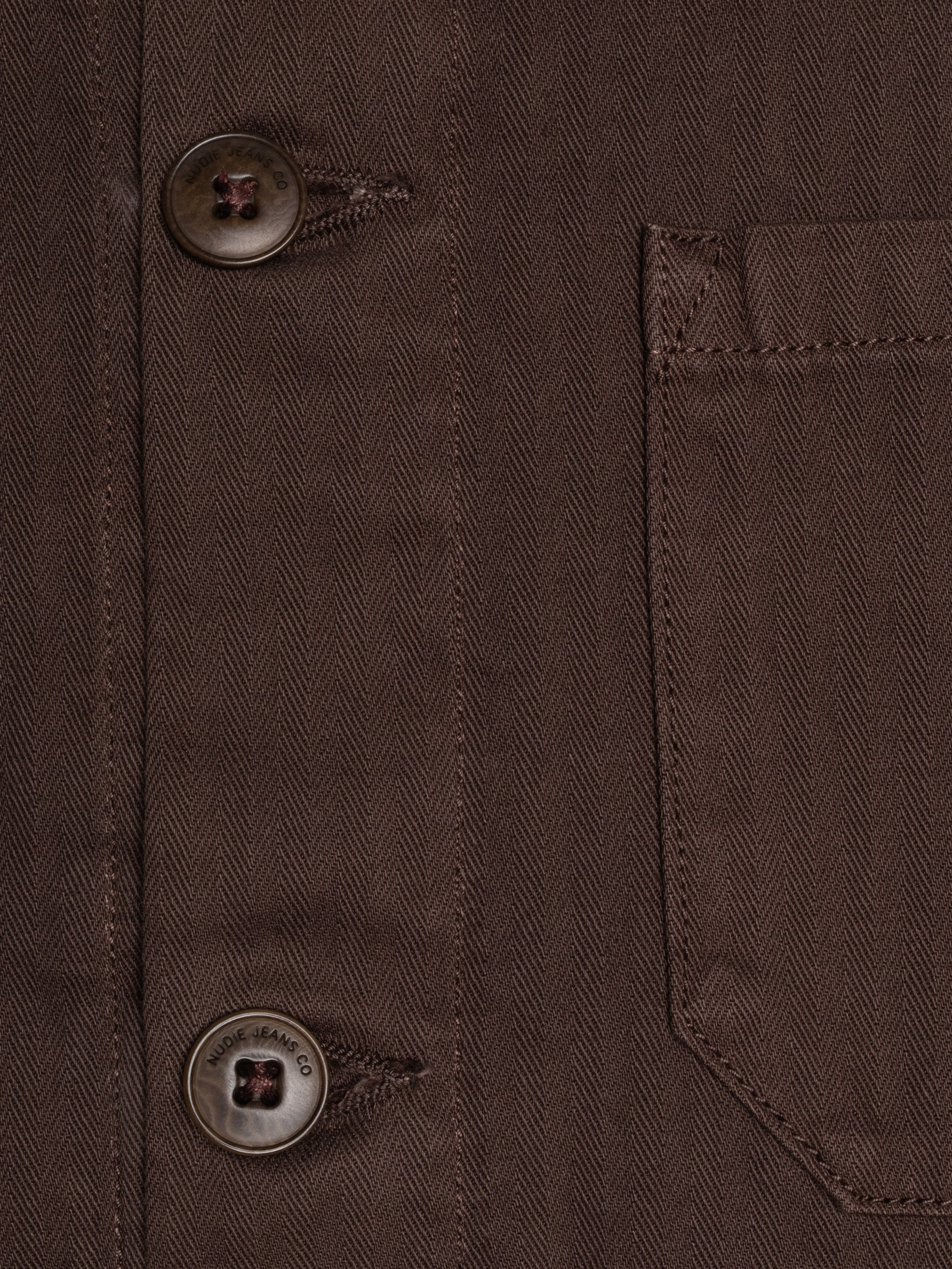 BUDDY HERRINGBONE CHORE JACKET - WALNUT
