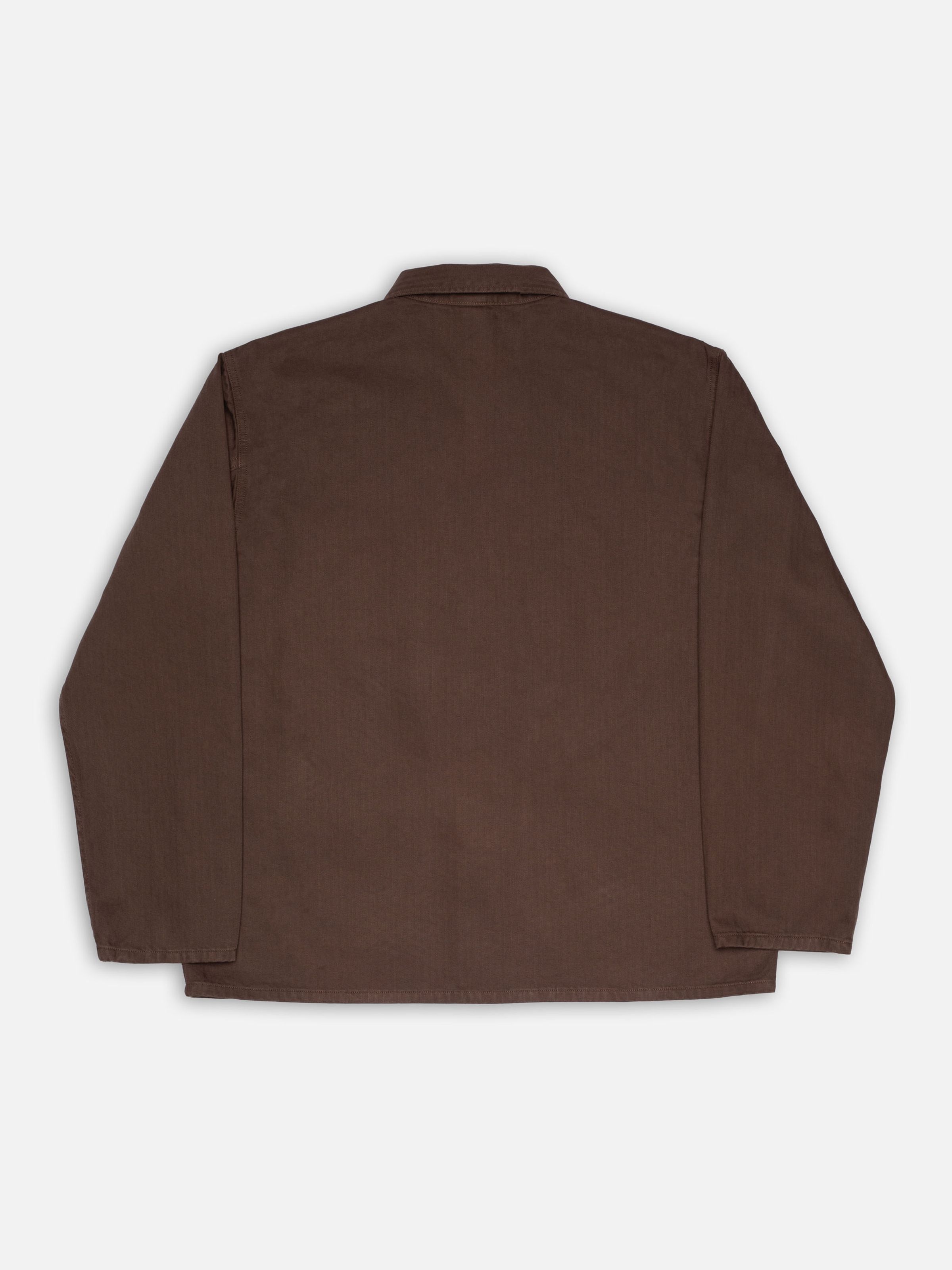 BUDDY HERRINGBONE CHORE JACKET - WALNUT