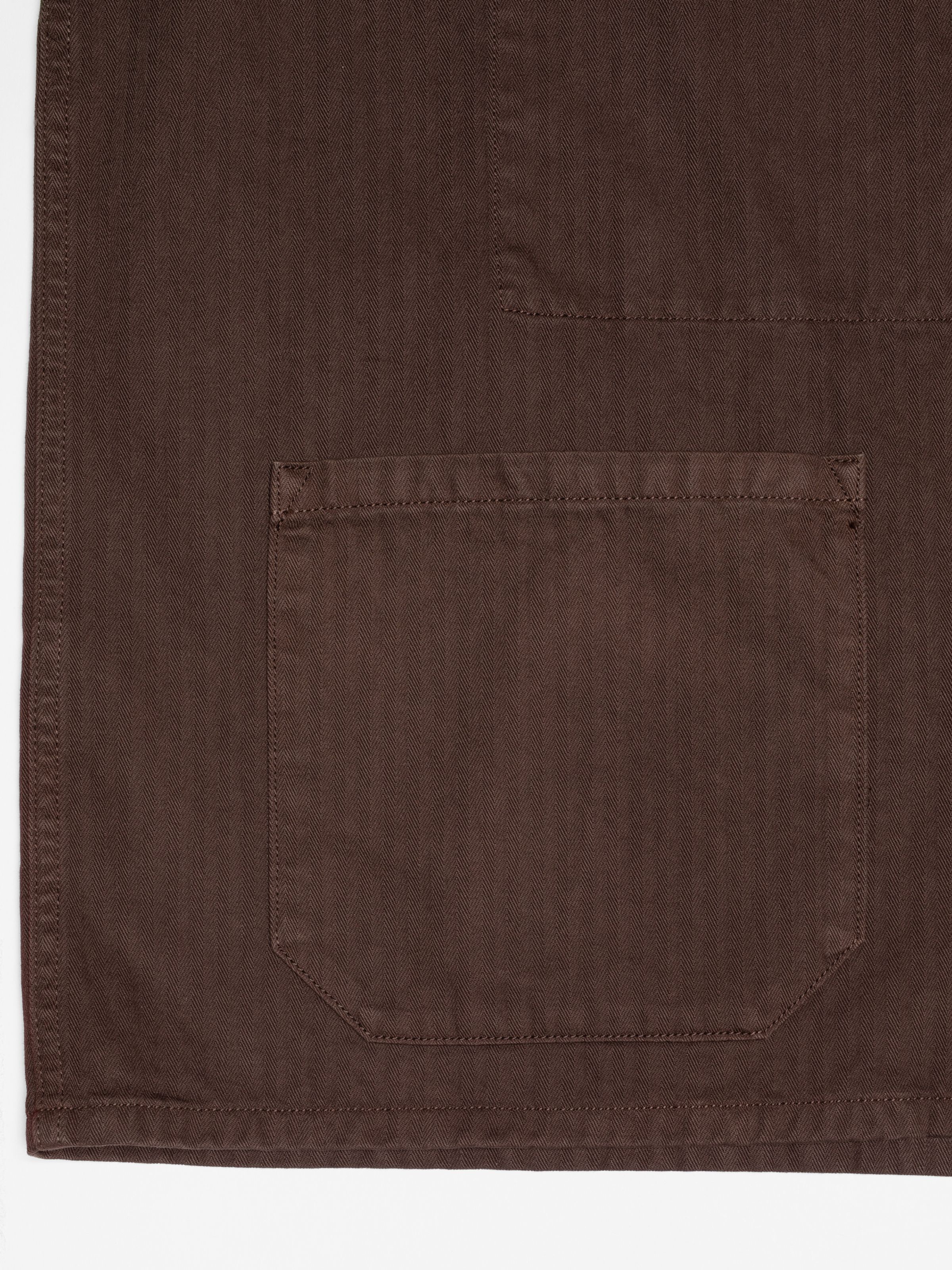 BUDDY HERRINGBONE CHORE JACKET - WALNUT