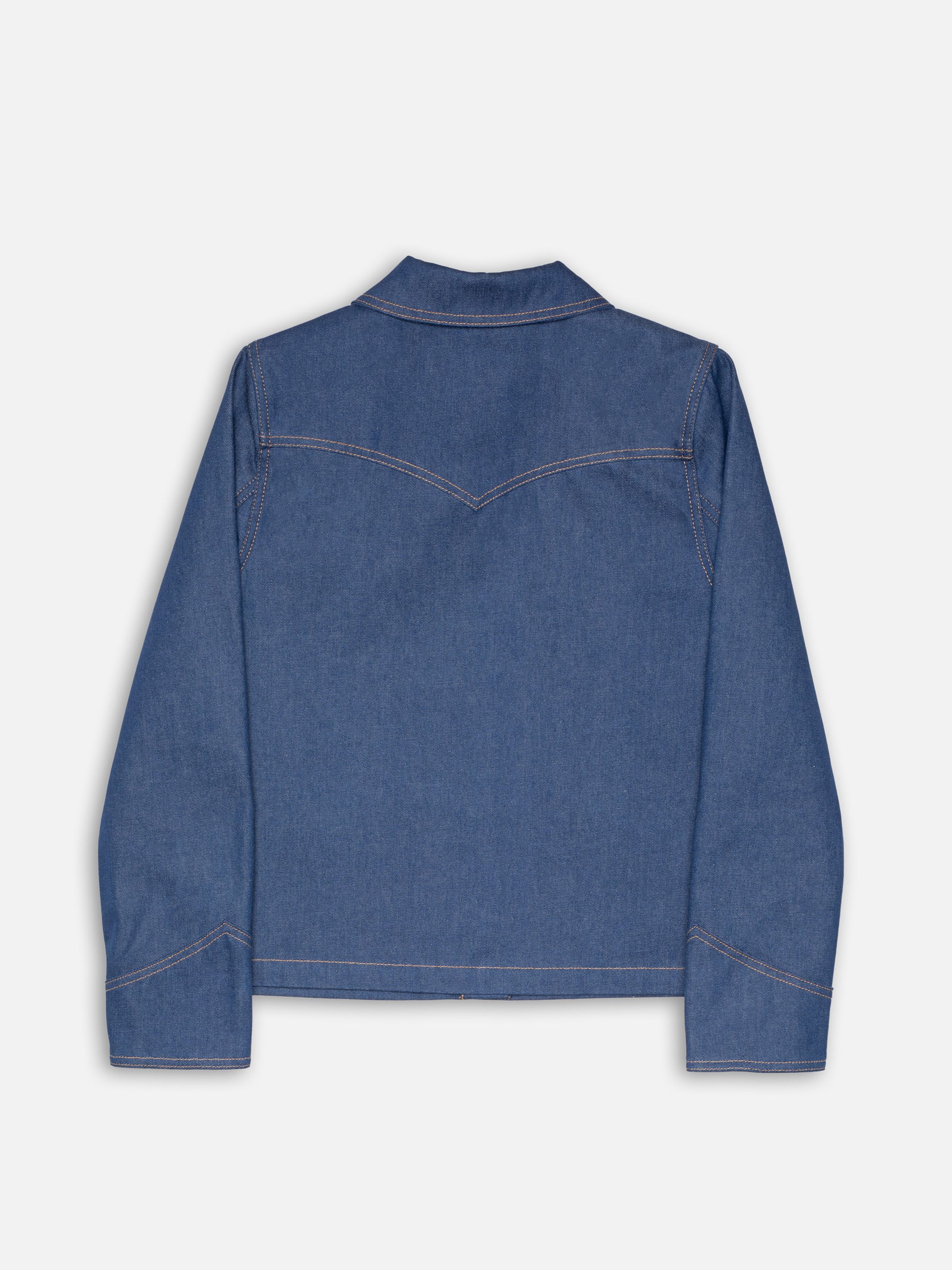 KELLY WESTERN DENIM JACKET - BLUE