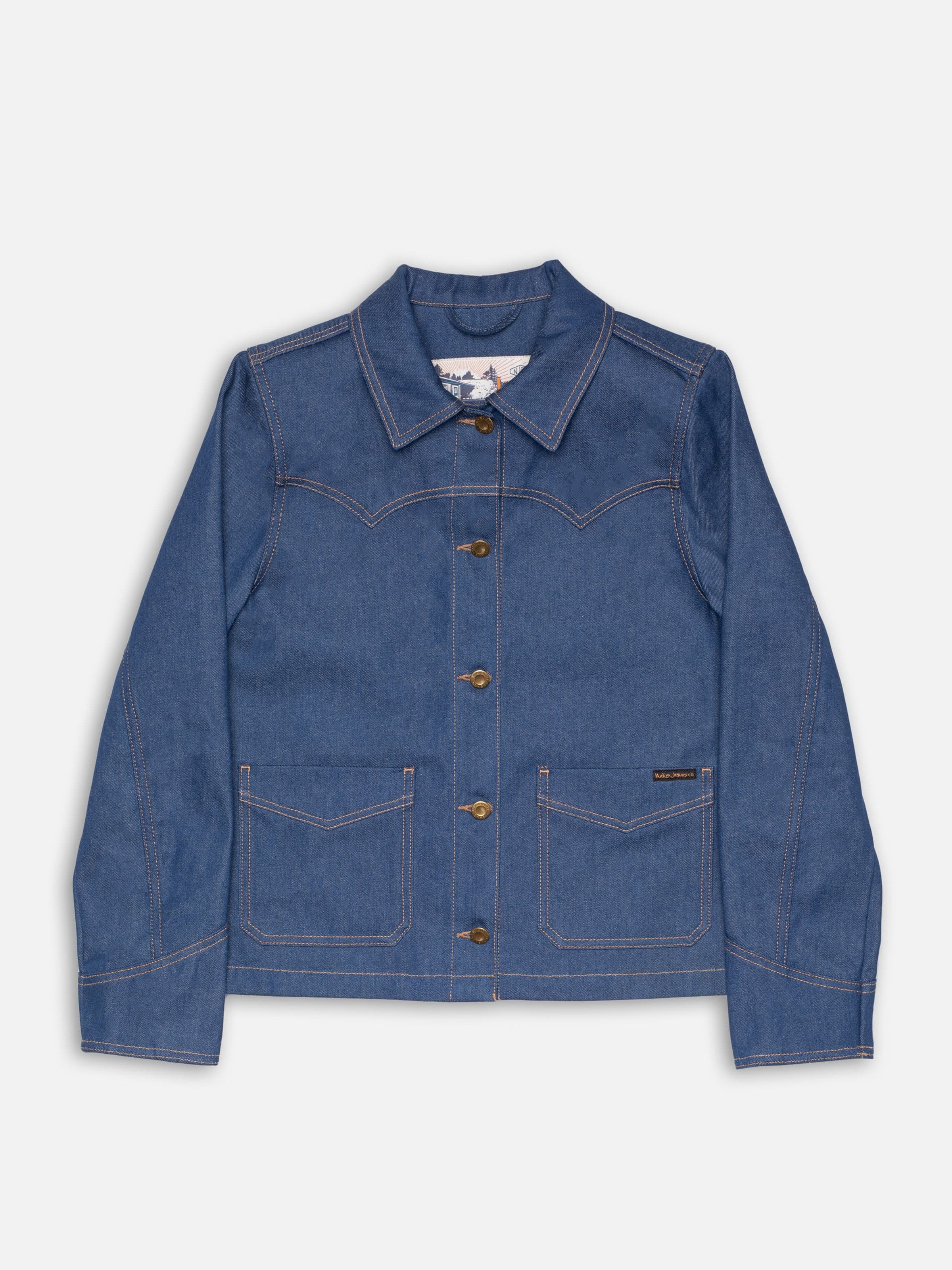 KELLY WESTERN DENIM JACKET - BLUE