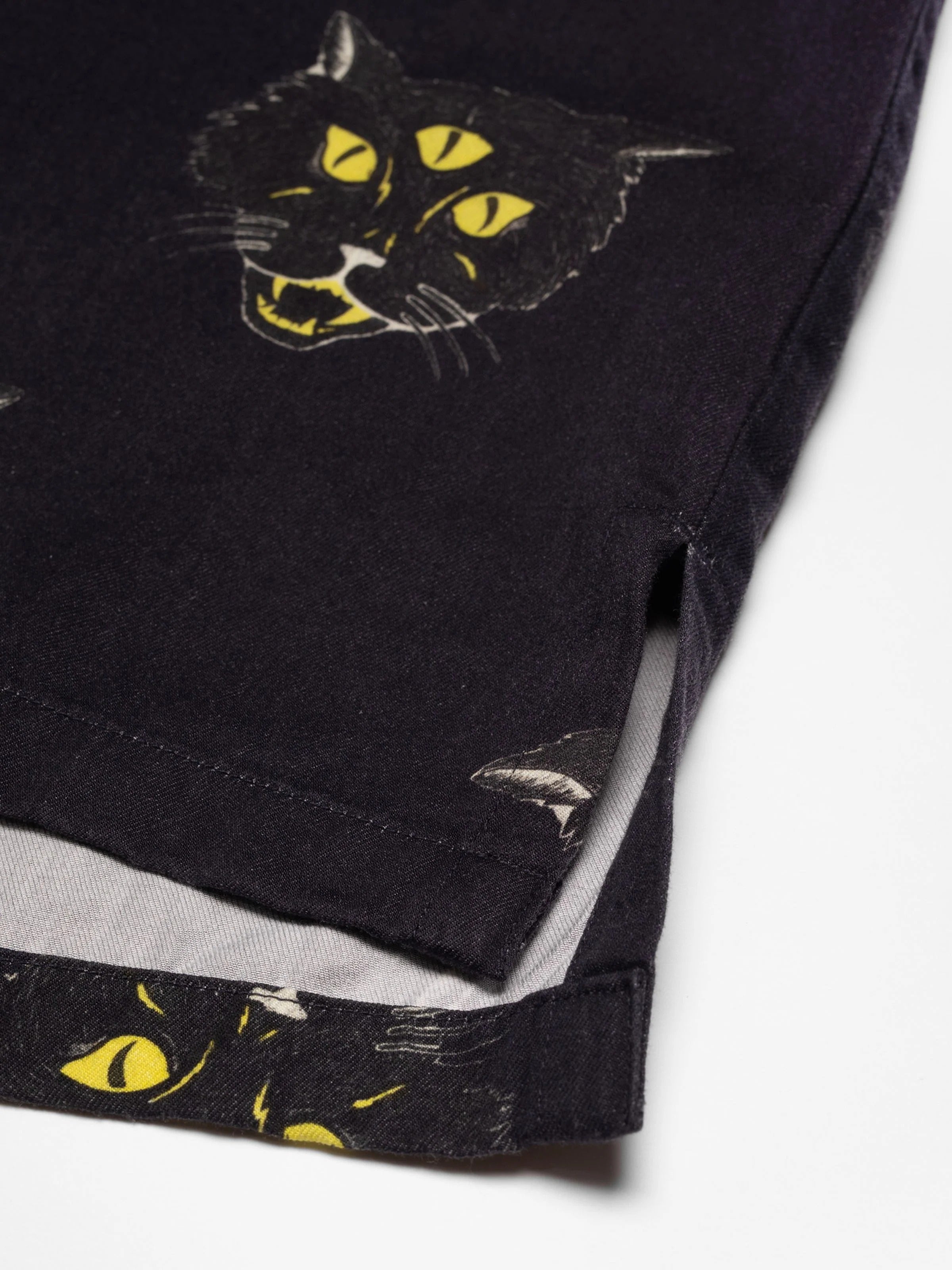 Arvid The Cat Hawaii Shirt - Antracite