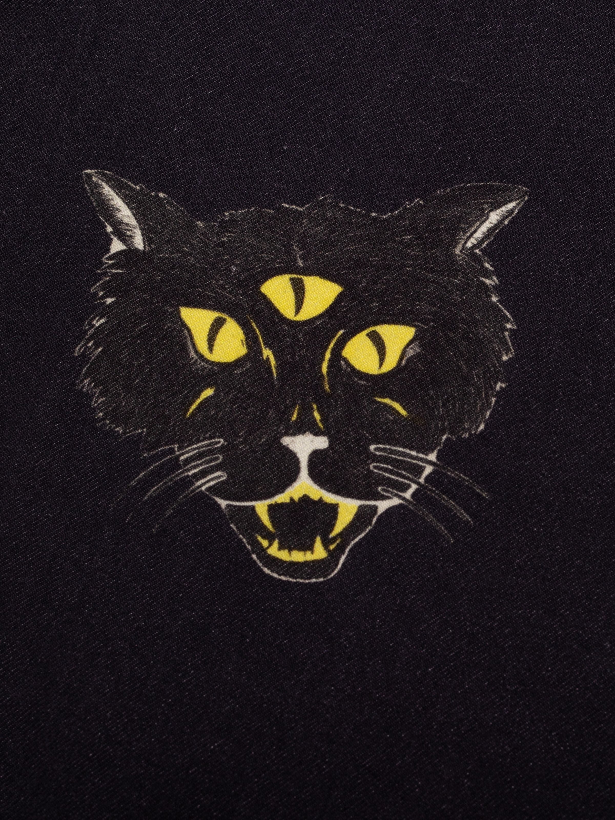 Arvid The Cat Hawaii Shirt - Antracite