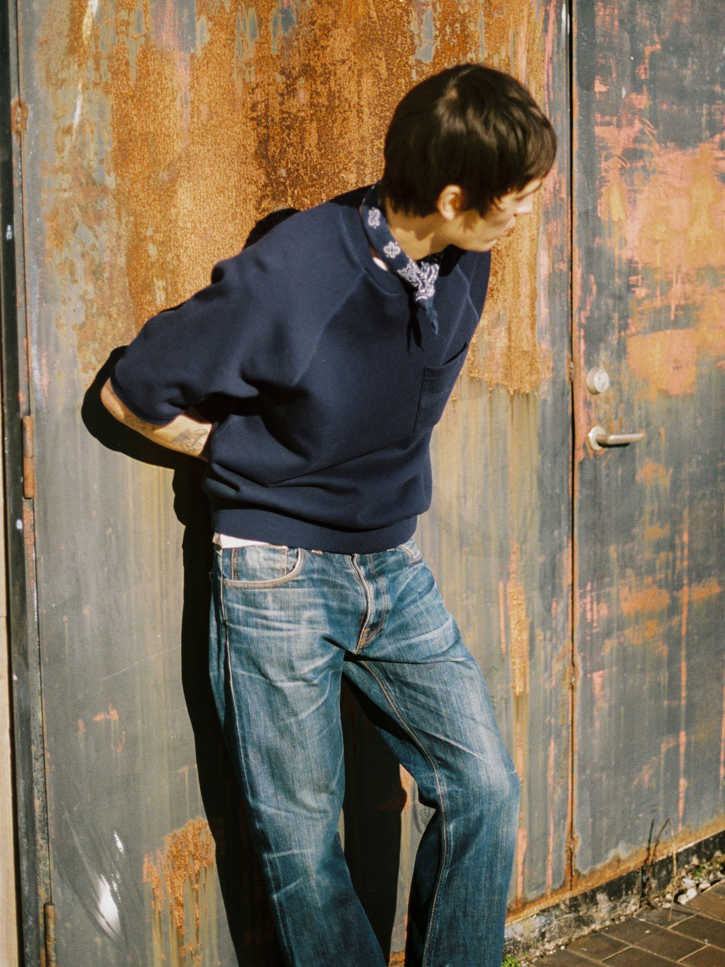 Kaj Short Sleeved Sweatshirt - Blueberry