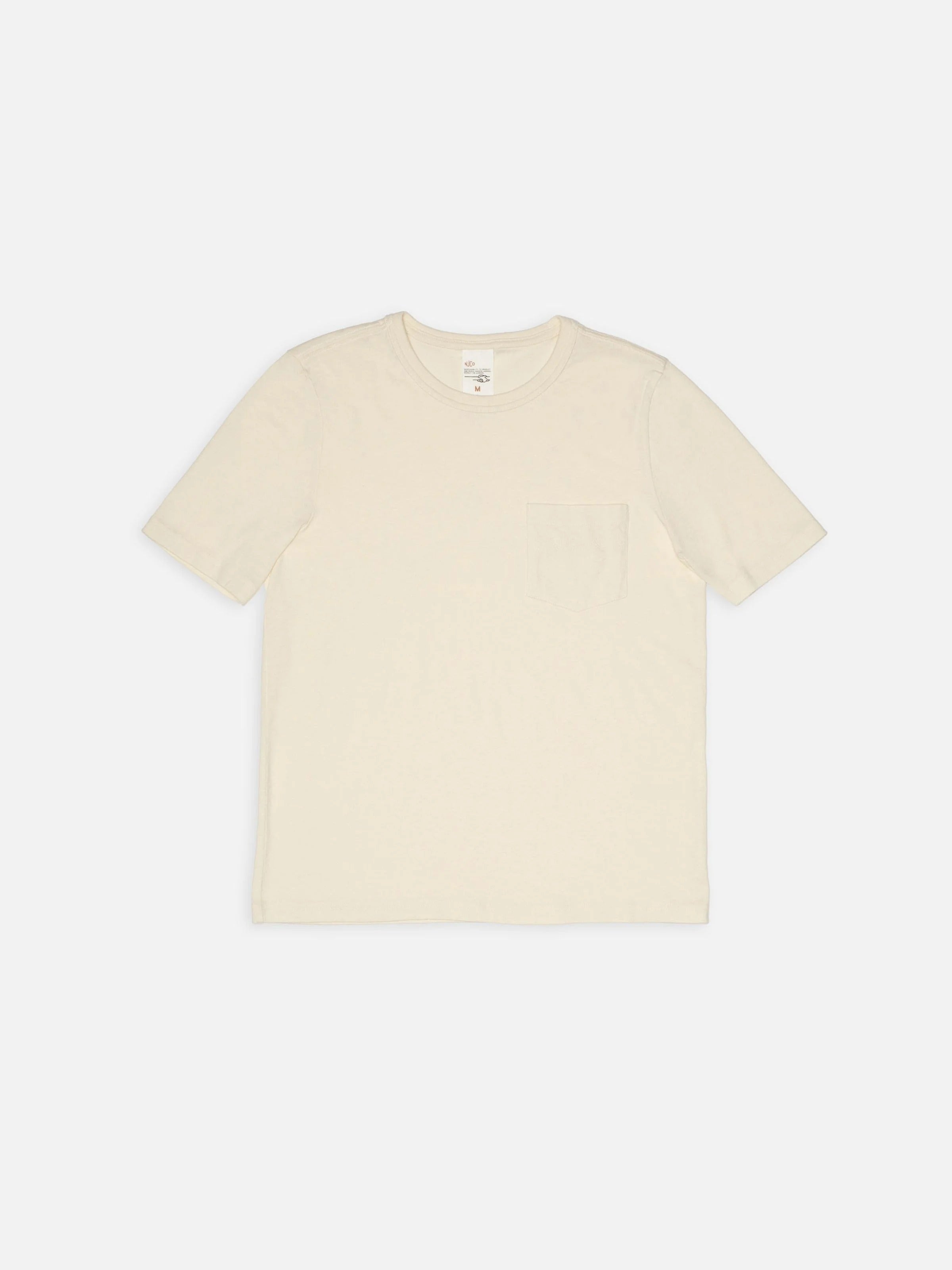 Ricky Embo Pocket T-Shirt - Ecru