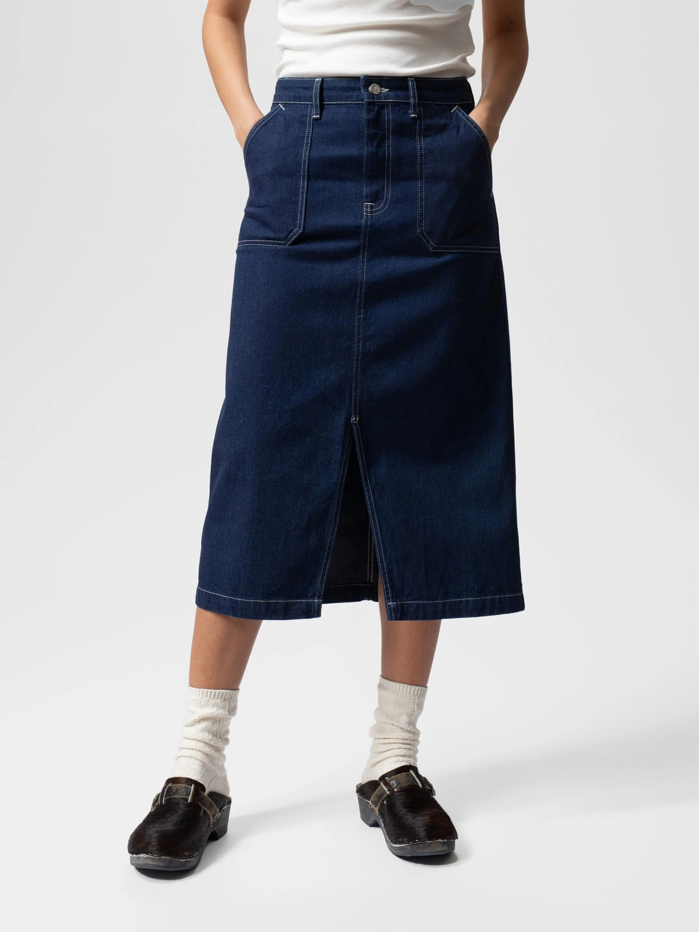 Boel Painter Denim Skirt - Dark Blue
