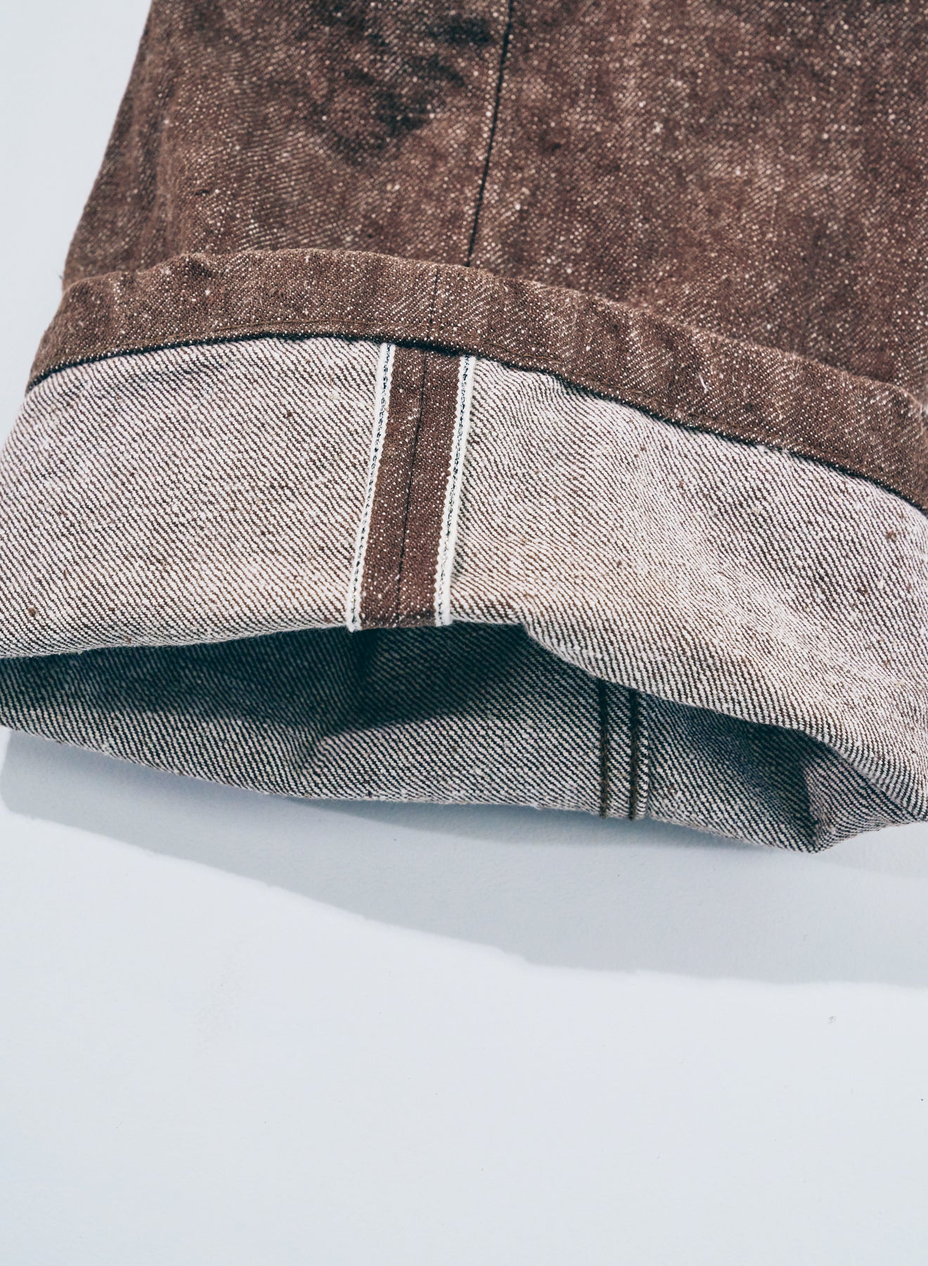 SJ52BR 15oz Kanoko Brown Baker pants - BROWN