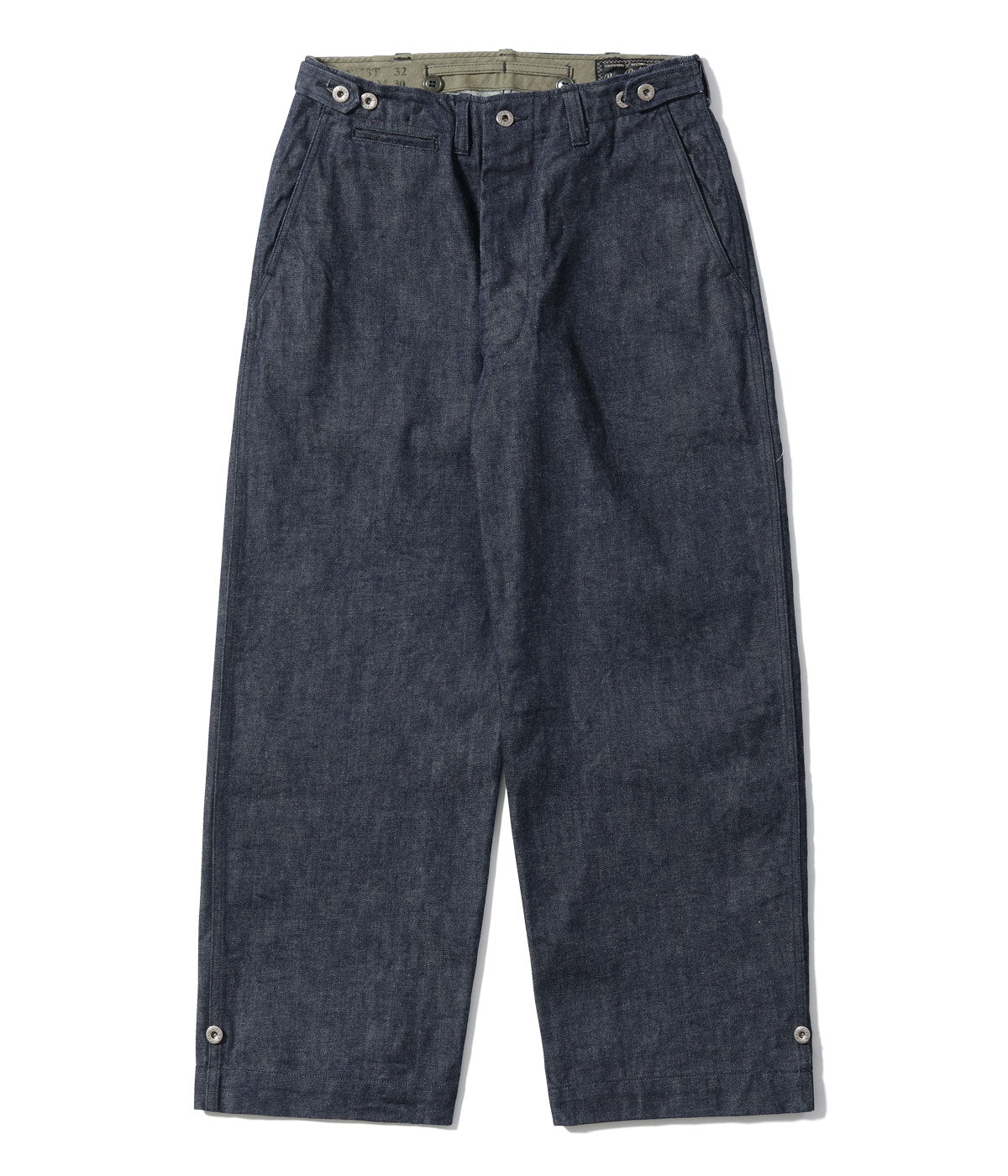 BR42596 TROUSERS FIELD Type M-1943 “DENIM CIVILIAN MODEL” - INDIGO